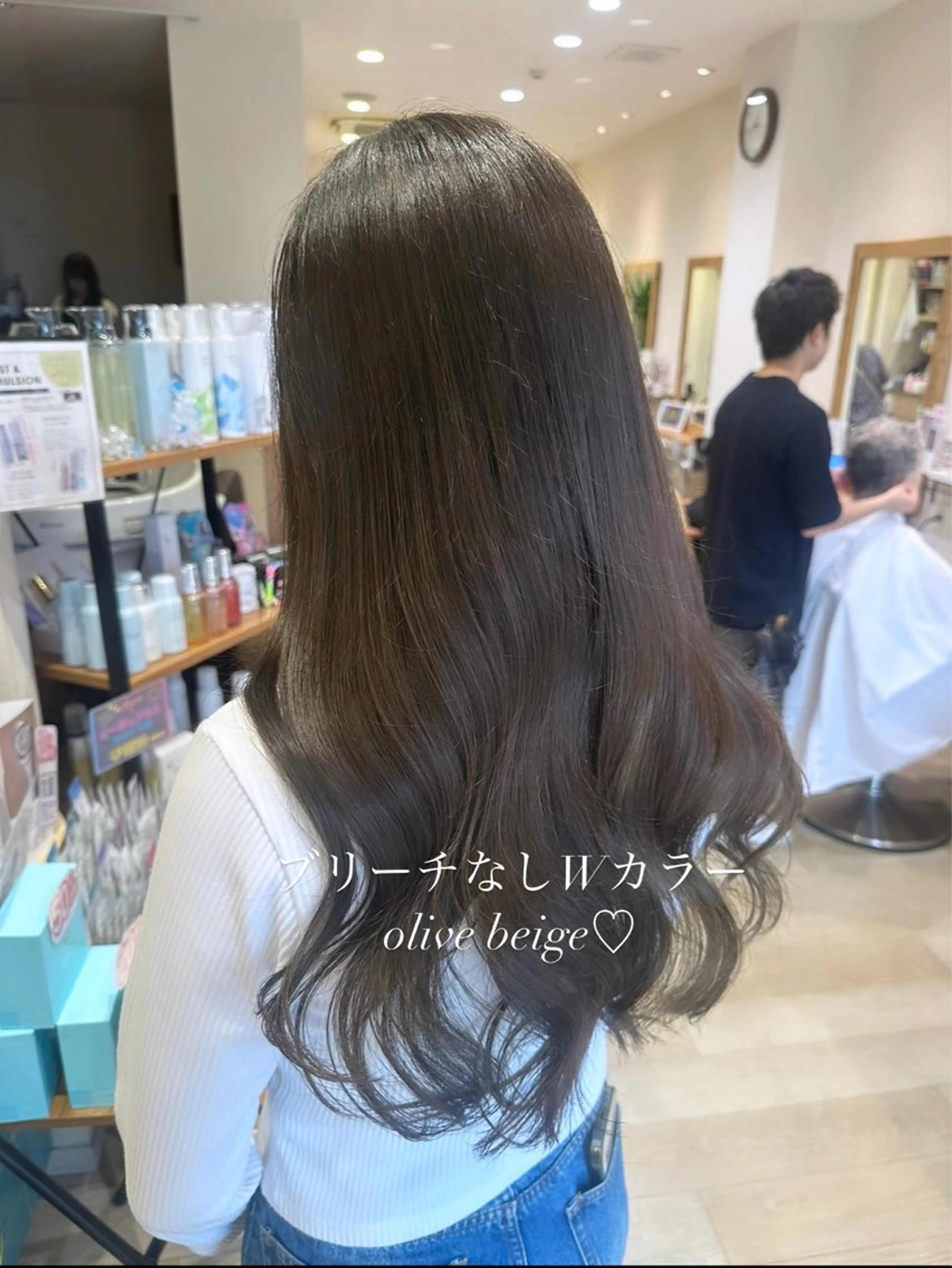 ロング カラー ブリーチ ブリーチなしカラー ブリーチなしカラー RURI🩵のヘアスタイル