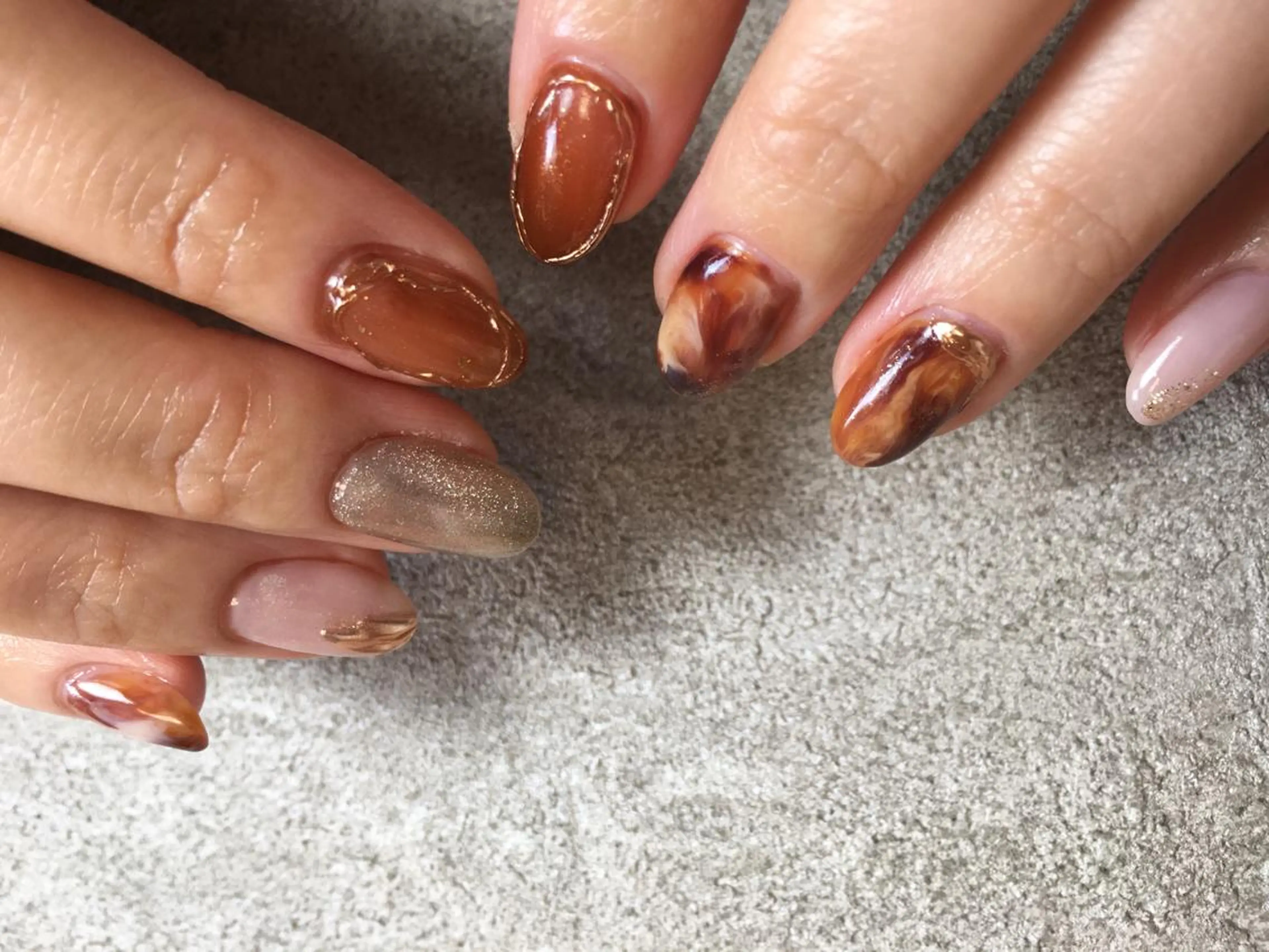 ネイル ラメ(グリッター) ハンドネイル nouva nailsのネイルデザイン