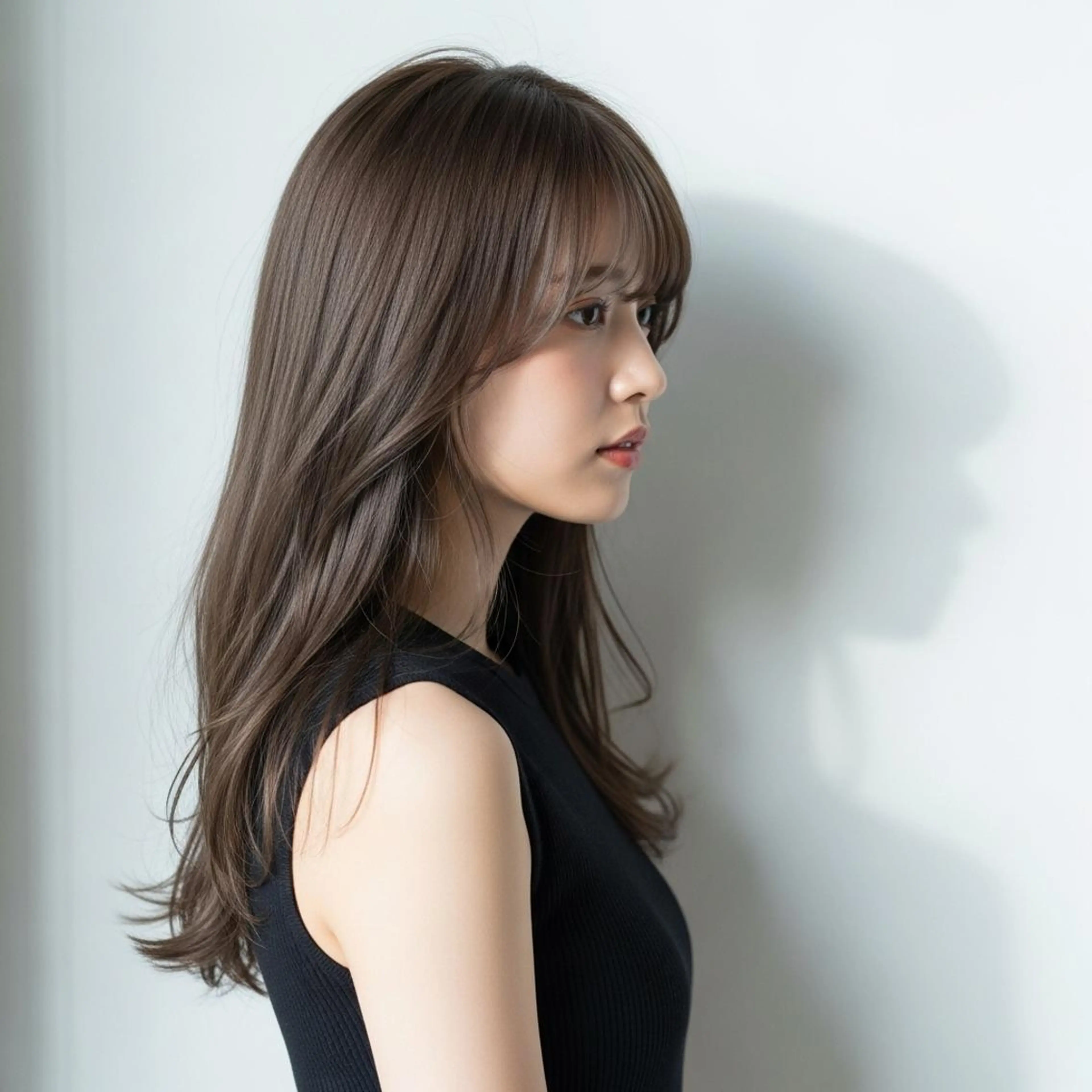 セミロング カラー mizu kiのヘアスタイル