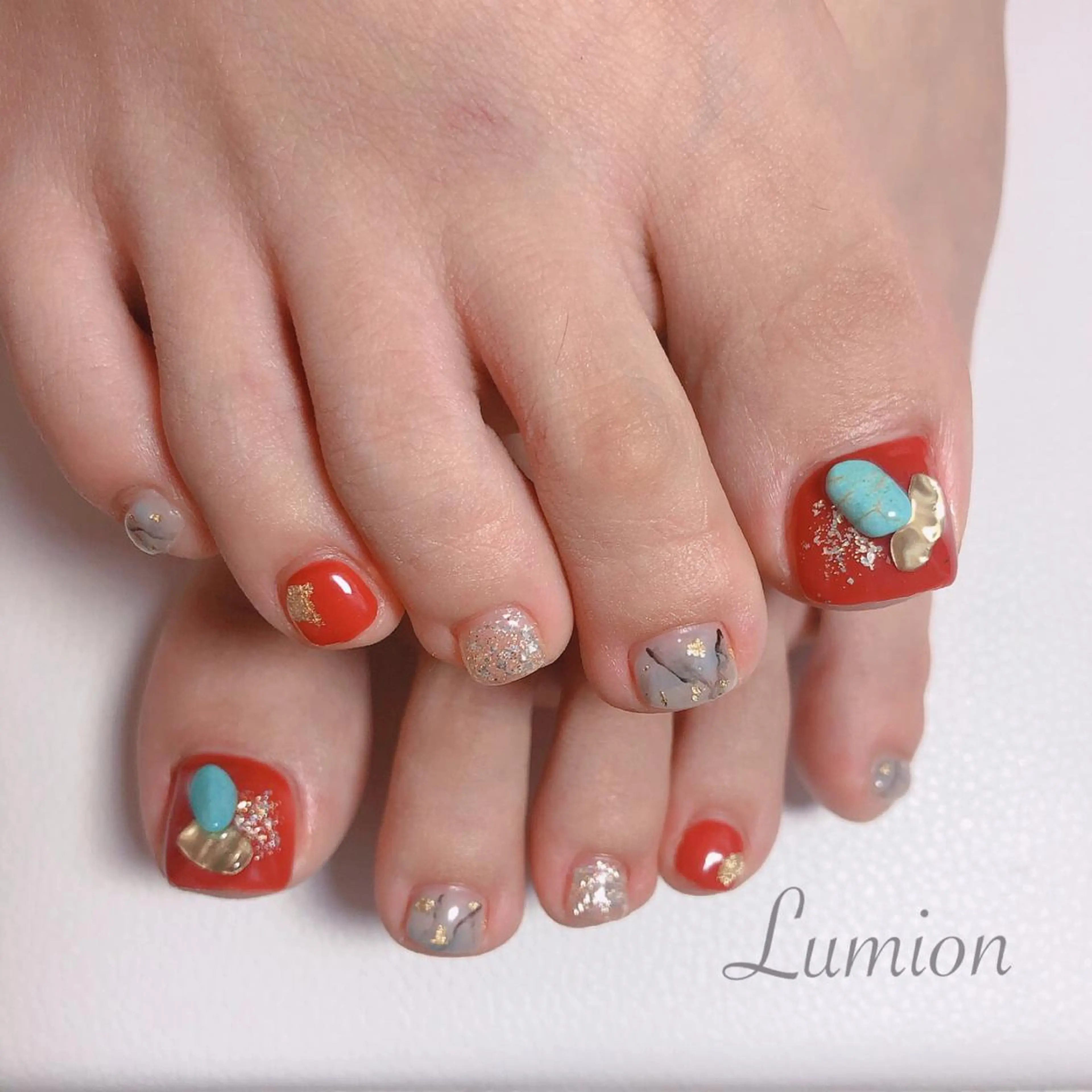 ネイル フットネイル nailroom Lumionのネイルデザイン