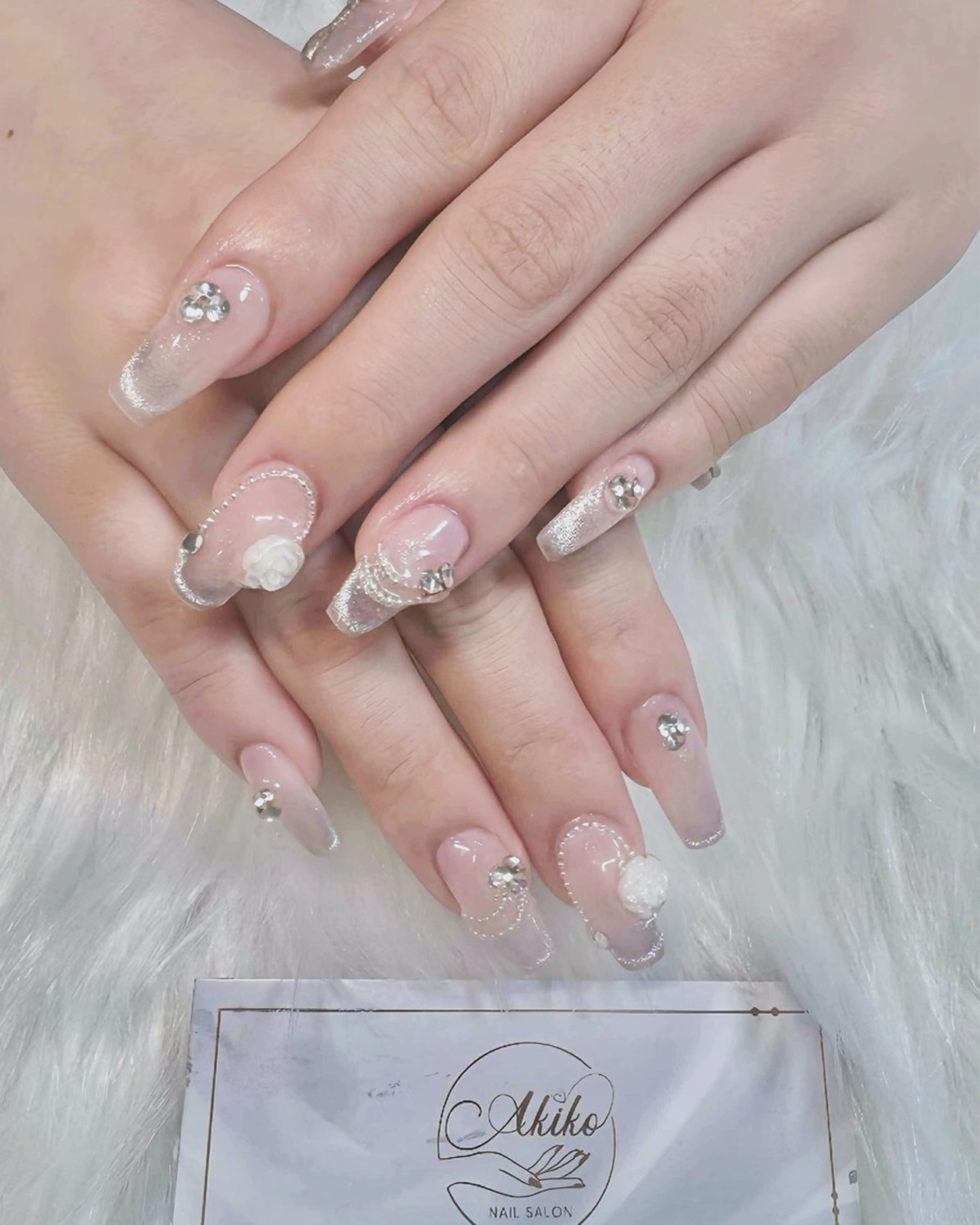 ネイル フットネイル ジェルネイル 韓国ネイル マグネットネイル 持ち込み ハンドネイル Akiko ネイルサロン所属・AKIKO ネイルサロンのネイルデザイン