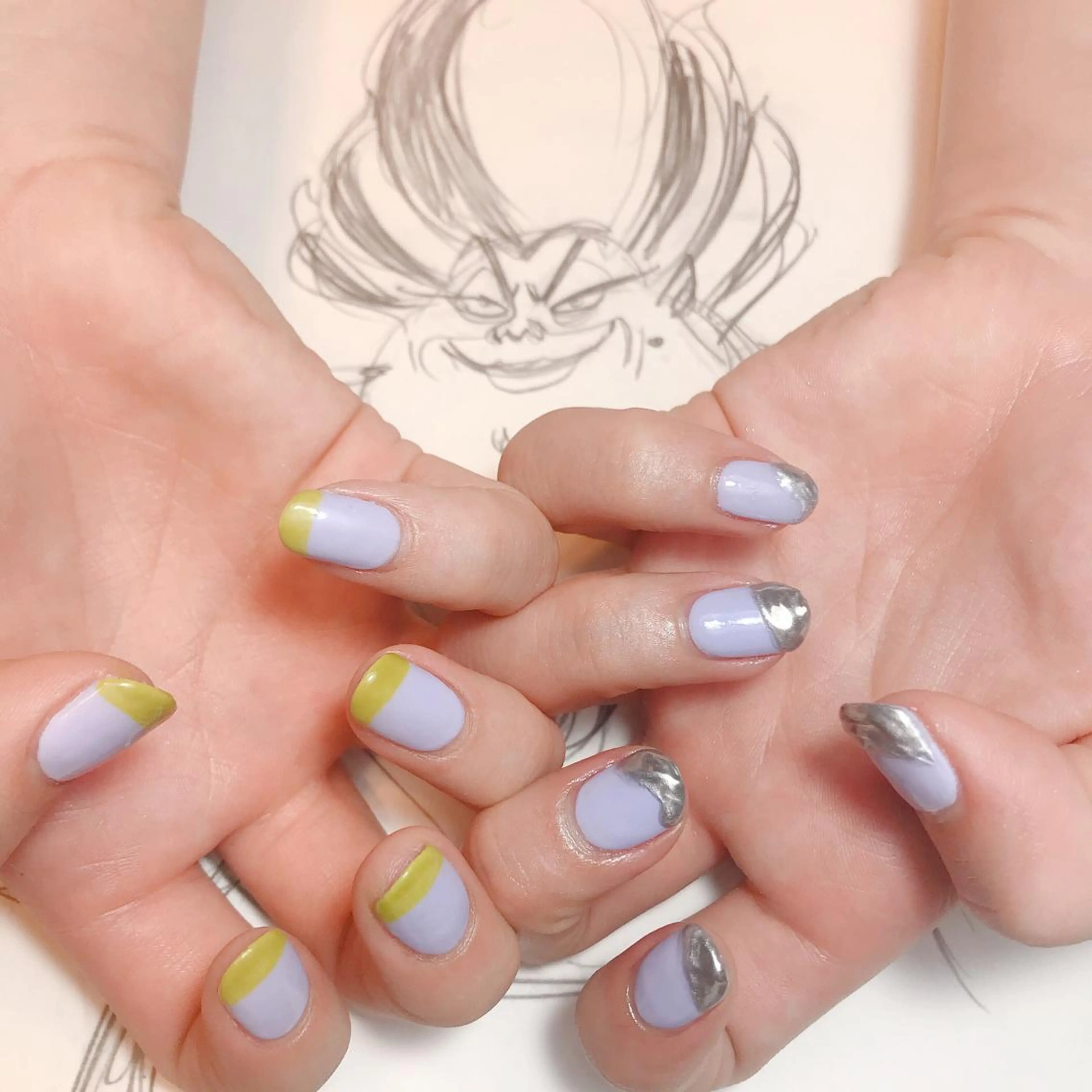 ネイル フレンチネイル ミラーネイル owlnail /持込みデザイン専門のネイルデザイン