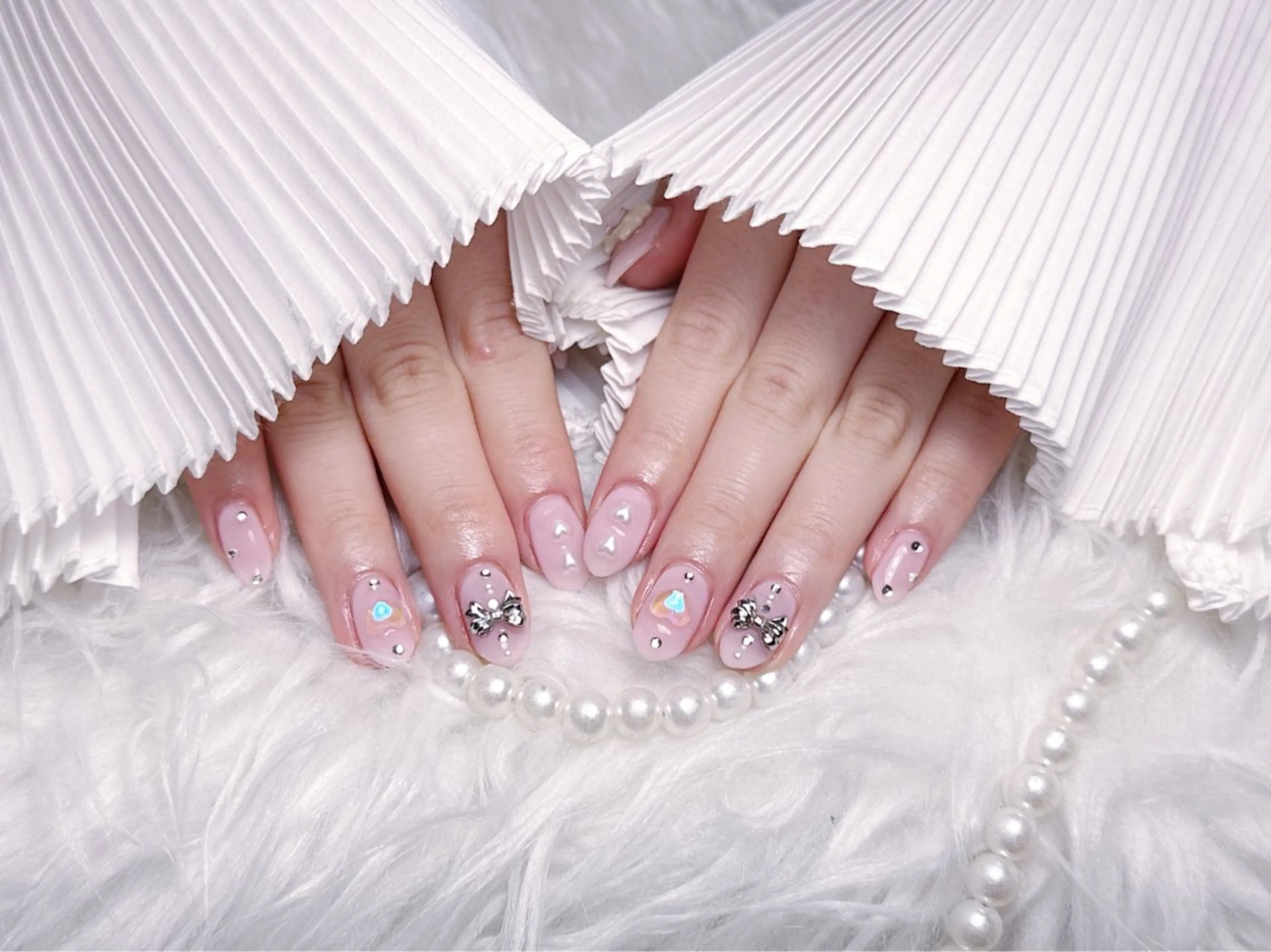 ネイル ☁️Minmin Tsuki💙🩵のネイルデザイン