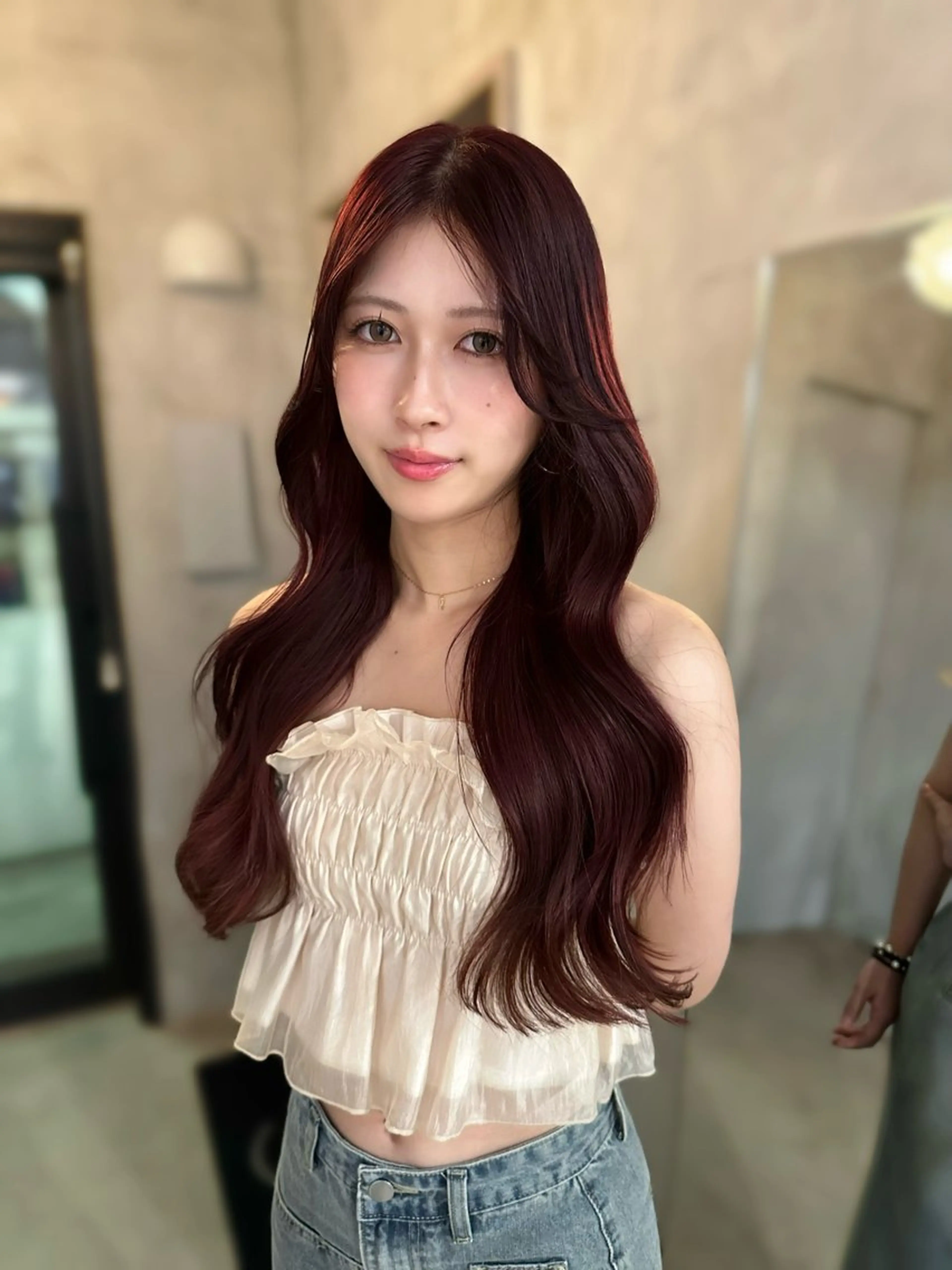 ロング カラー 上野/韓国hair 🤍MOEKA🤍のヘアスタイル