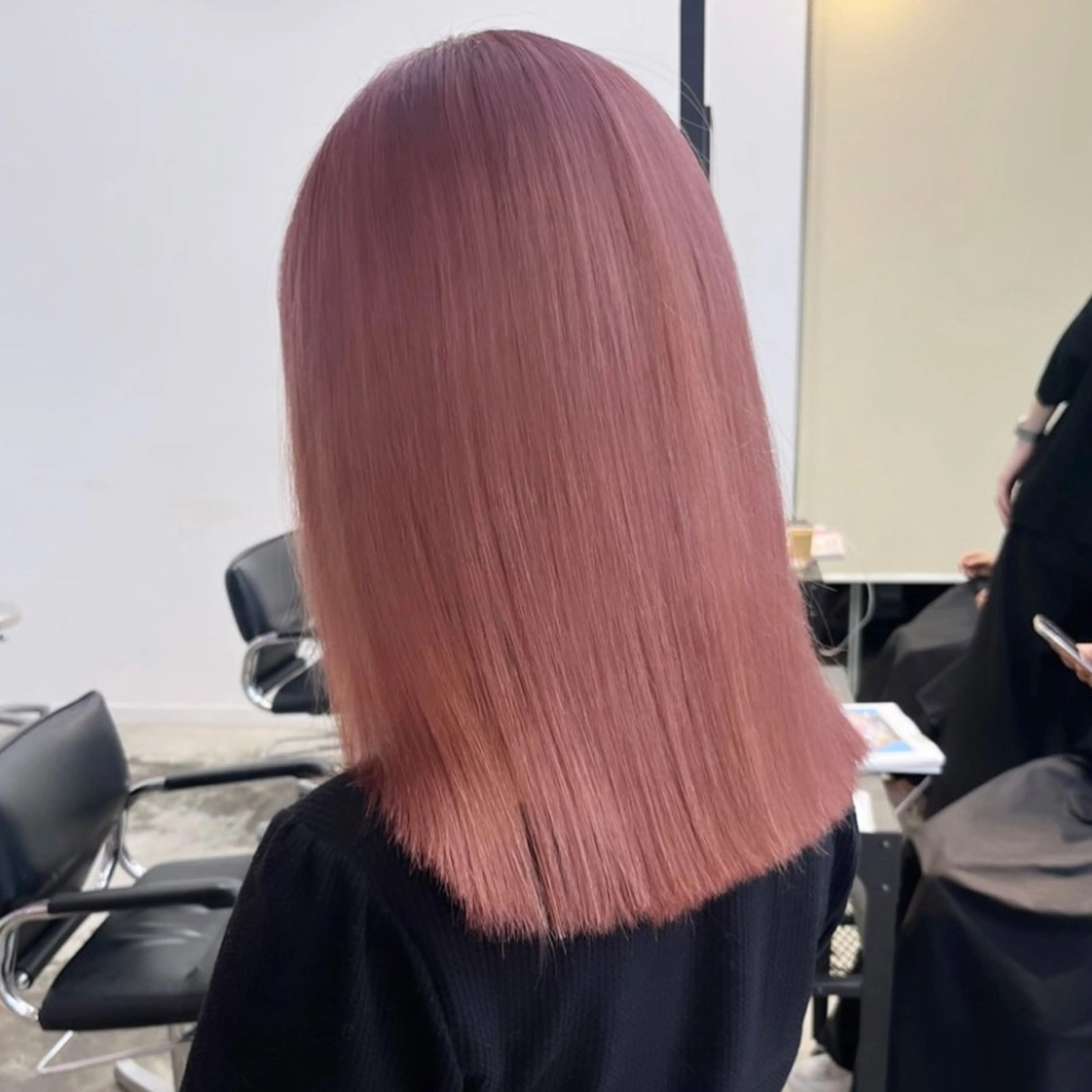 ミディアム カラー ベージュカラー ピンクカラー ピンクベージュ 🍒暖色✖️レイヤー ／Haruna🍒のヘアスタイル