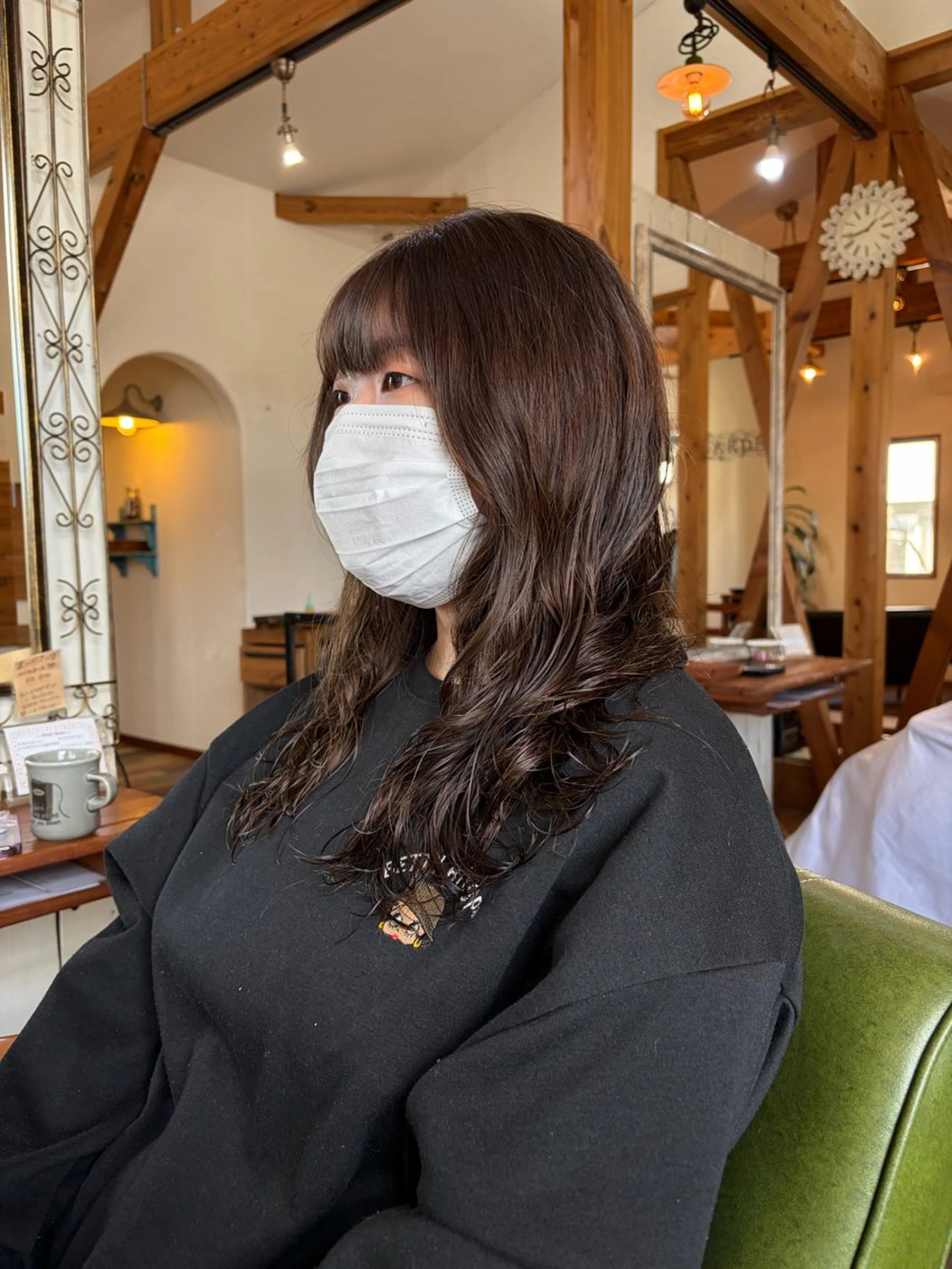 セミロング パーマ セミロングパーマ 小川 モモのヘアスタイル