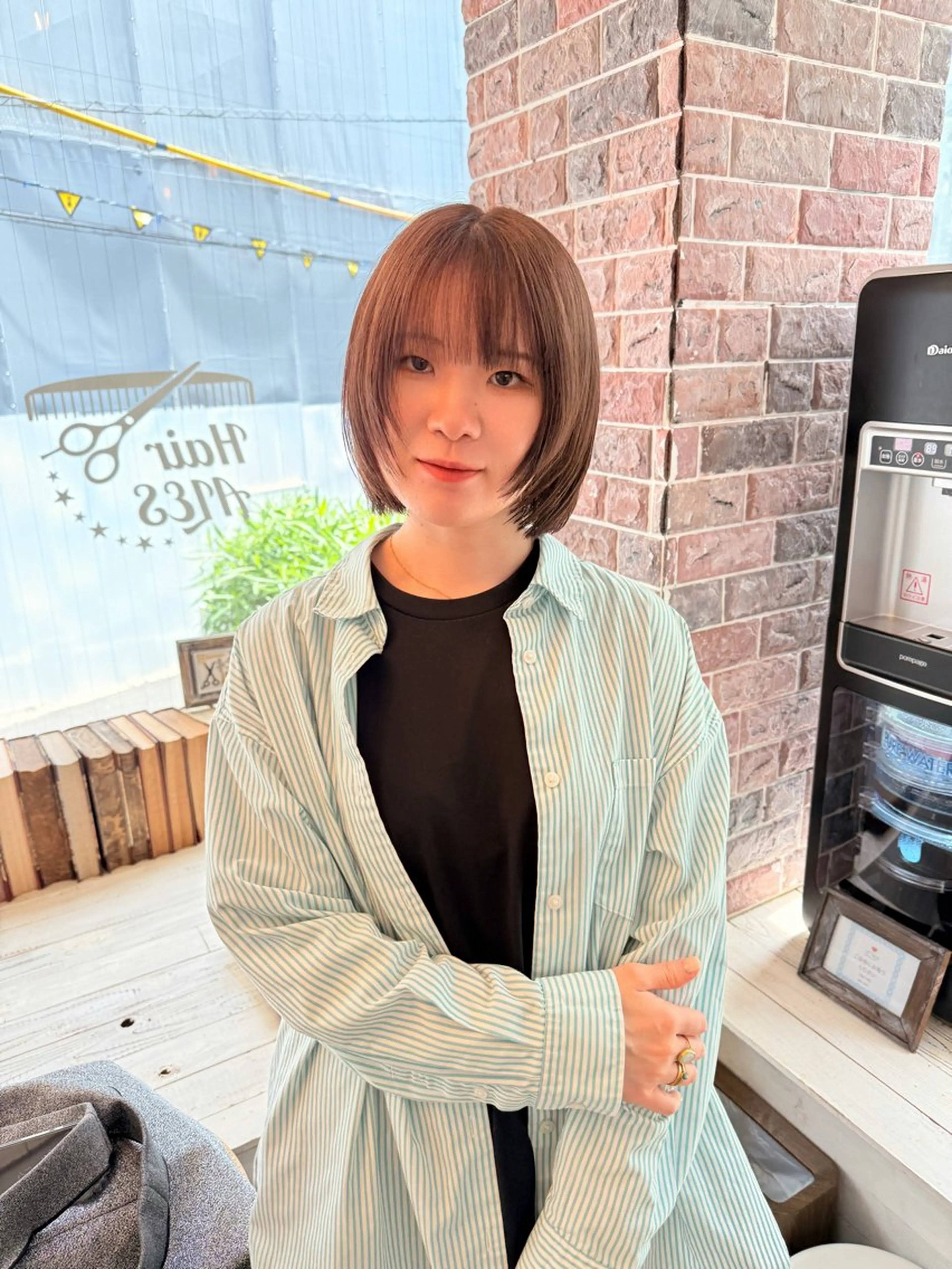 ミディアム カラー カット ヘアカラー トリートメント ウルフレイヤー エクステ/kokiのヘアスタイル