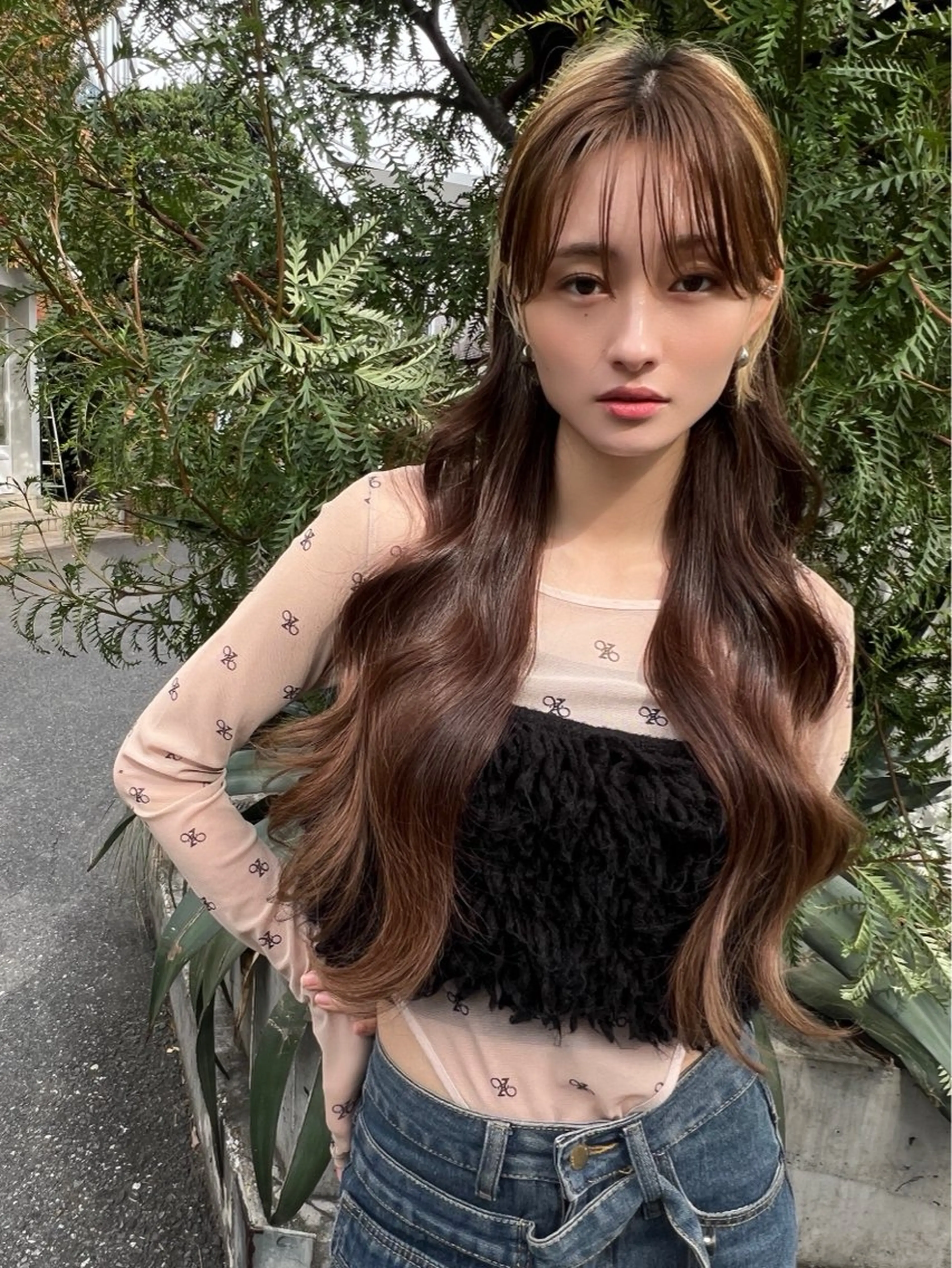 ロング カラー 髪質改善 ロング ✨🩷似合わせ🩷✨ ブリーチ🫰🏾前川のヘアスタイル