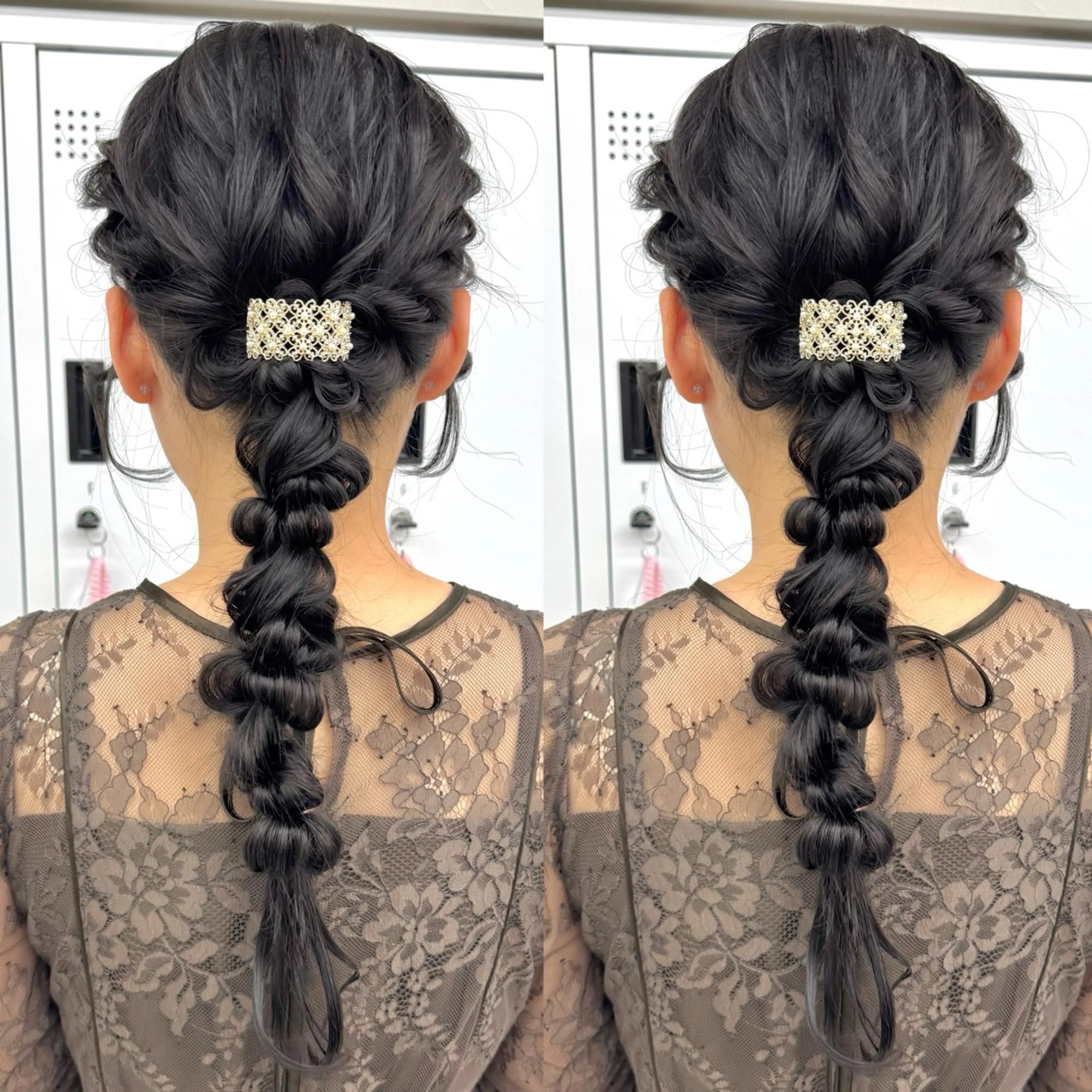 ロング ヘアアレンジ ヘアセット ヘアメ🎀推しカラー 🥣横浜/しほ🧸のヘアスタイル