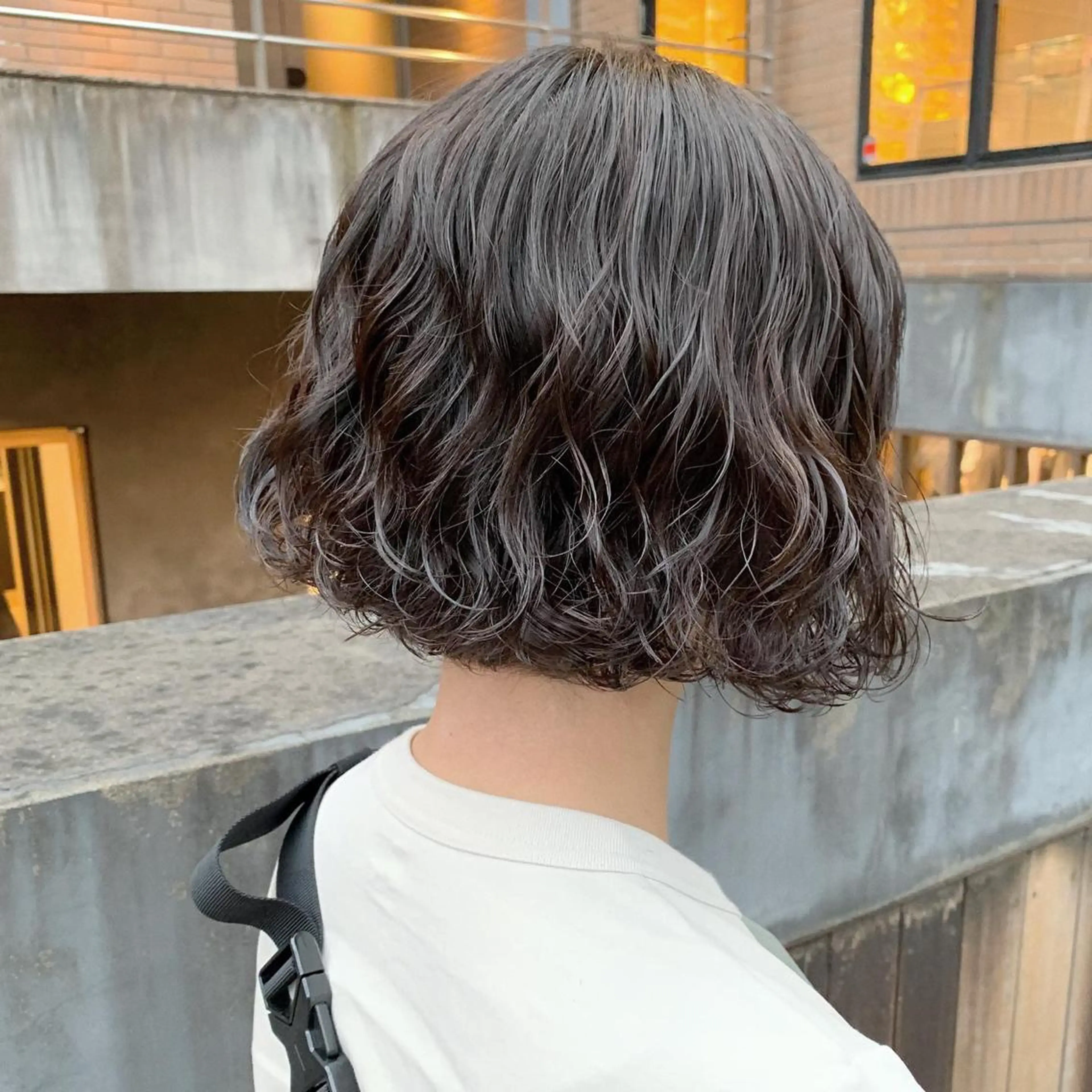 ショート カラー パーマ ヘアアレンジ トリートメント 松田 亮葉のヘアスタイル