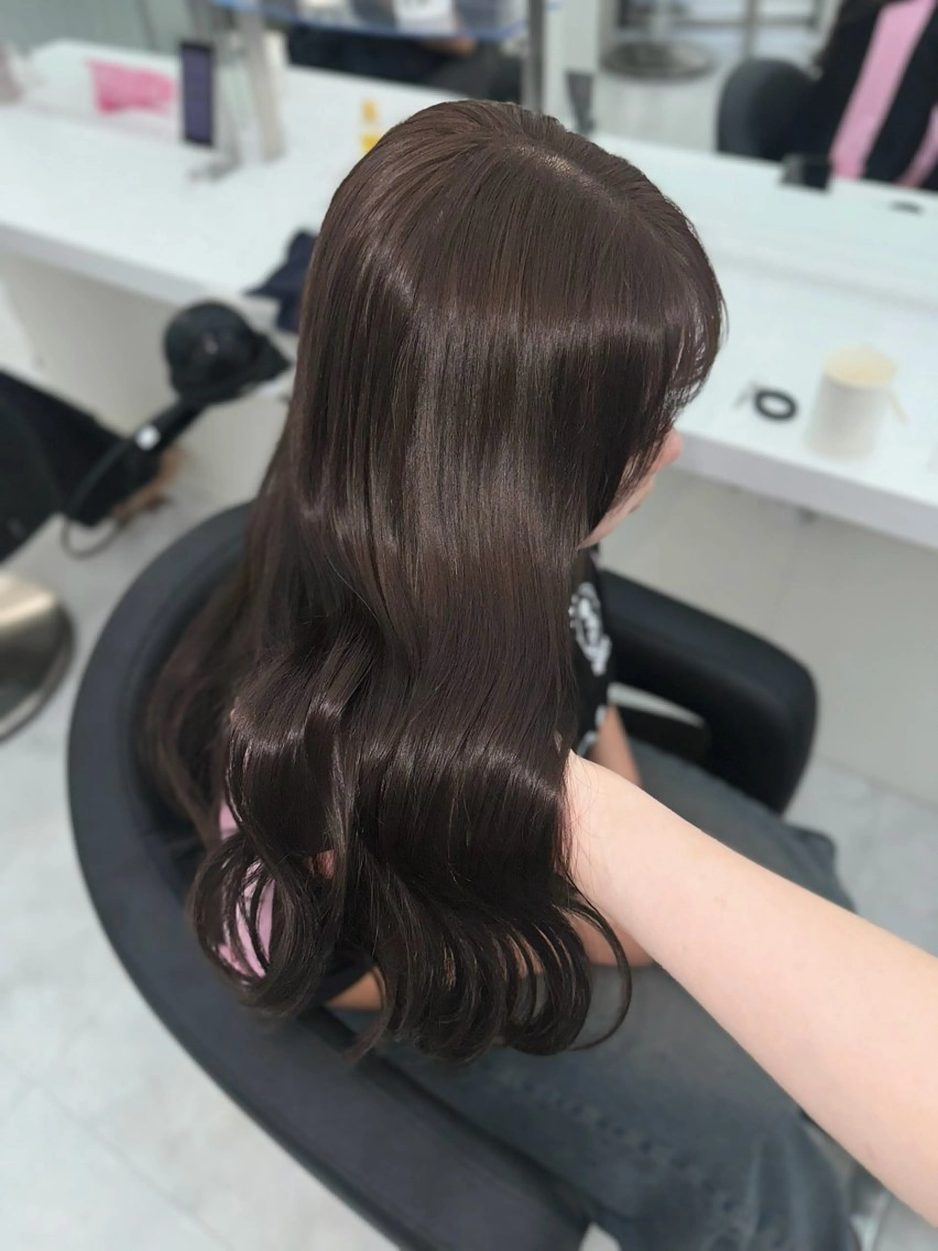 セミロング カラー カット ヘアカラー トリートメント ヘッドスパ ヘアセット 似合わせstyle ❤︎misaki❤︎のヘアスタイル