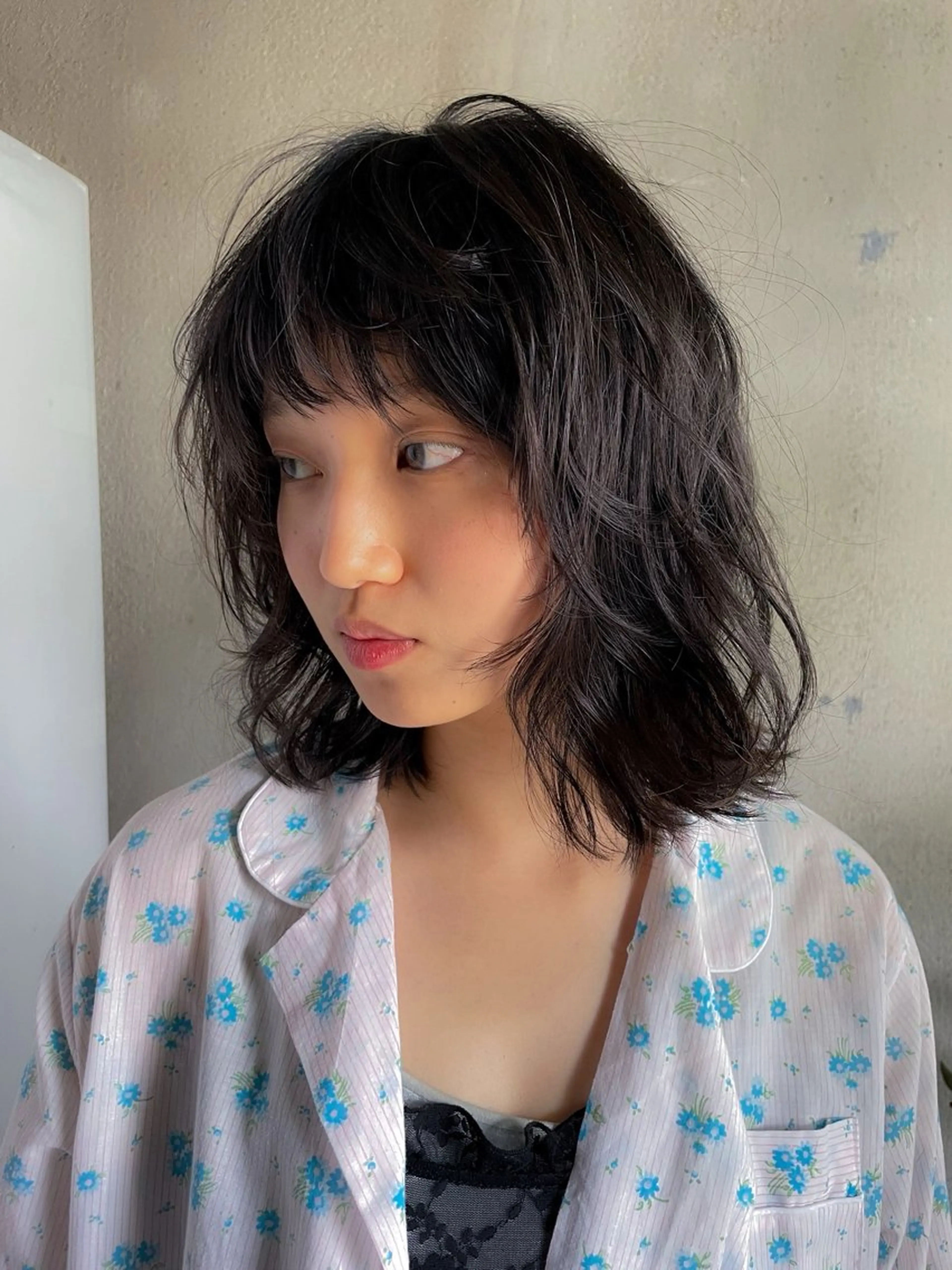 ミディアム パーマ パーマ/レイヤー 岩山丈一郎のヘアスタイル