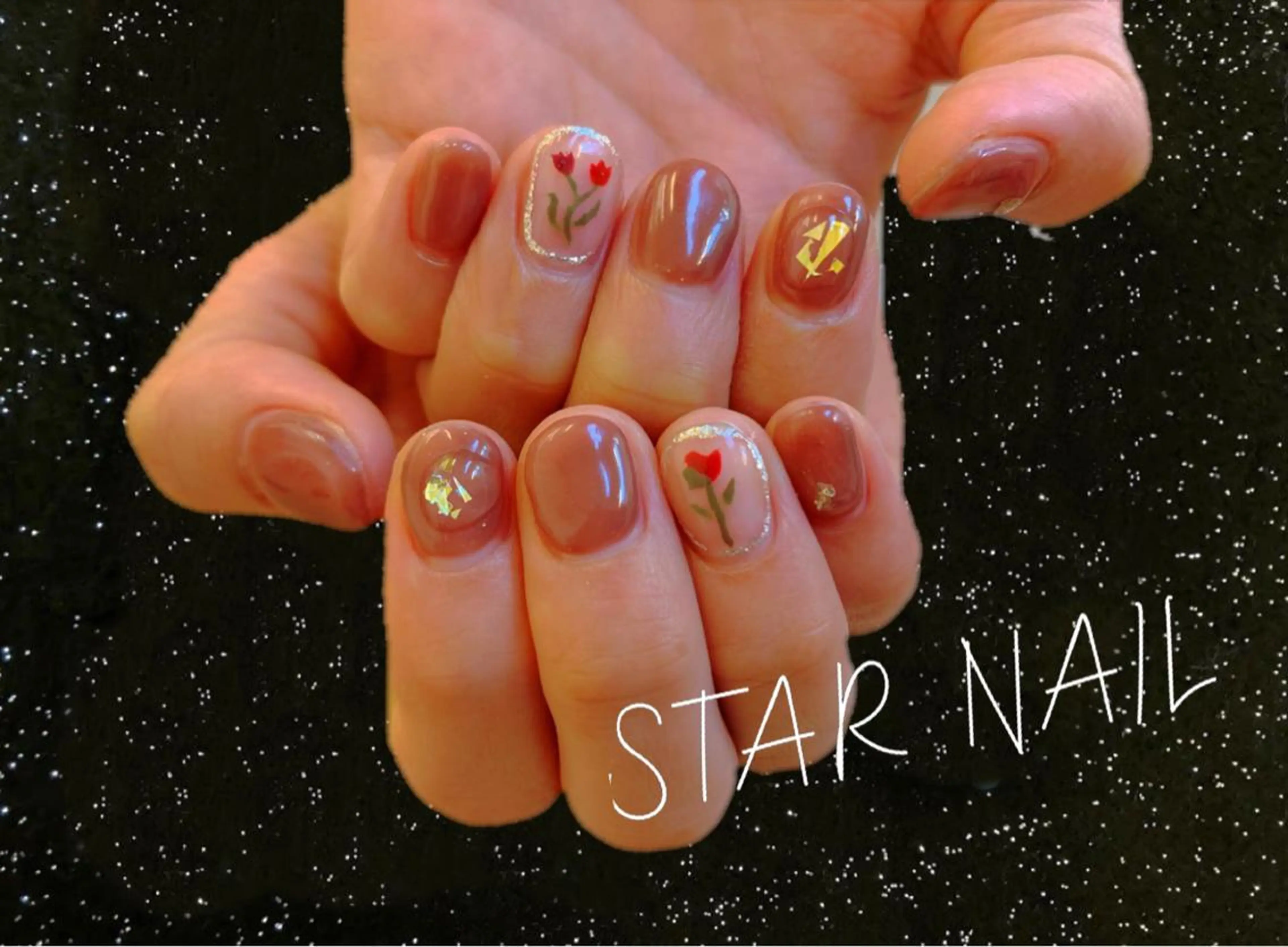 ネイル 持ち込み ニュアンスネイル STAR NAILのネイルデザイン