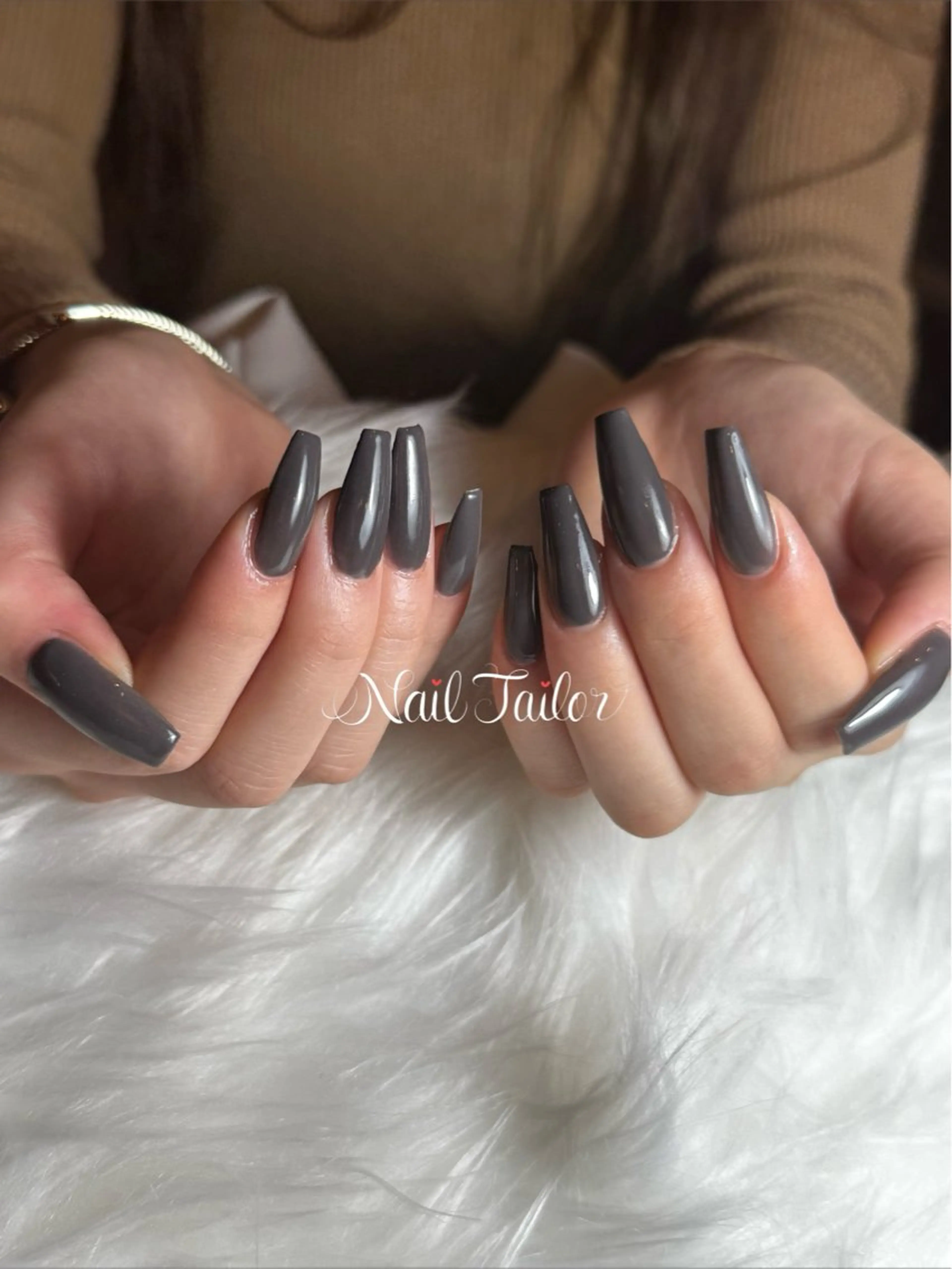 ネイル 長さ出し ジェルネイル ロングネイル ワンカラーネイル スカルプネイル ハンドネイル NailTailor ネイルテイラーのネイルデザイン