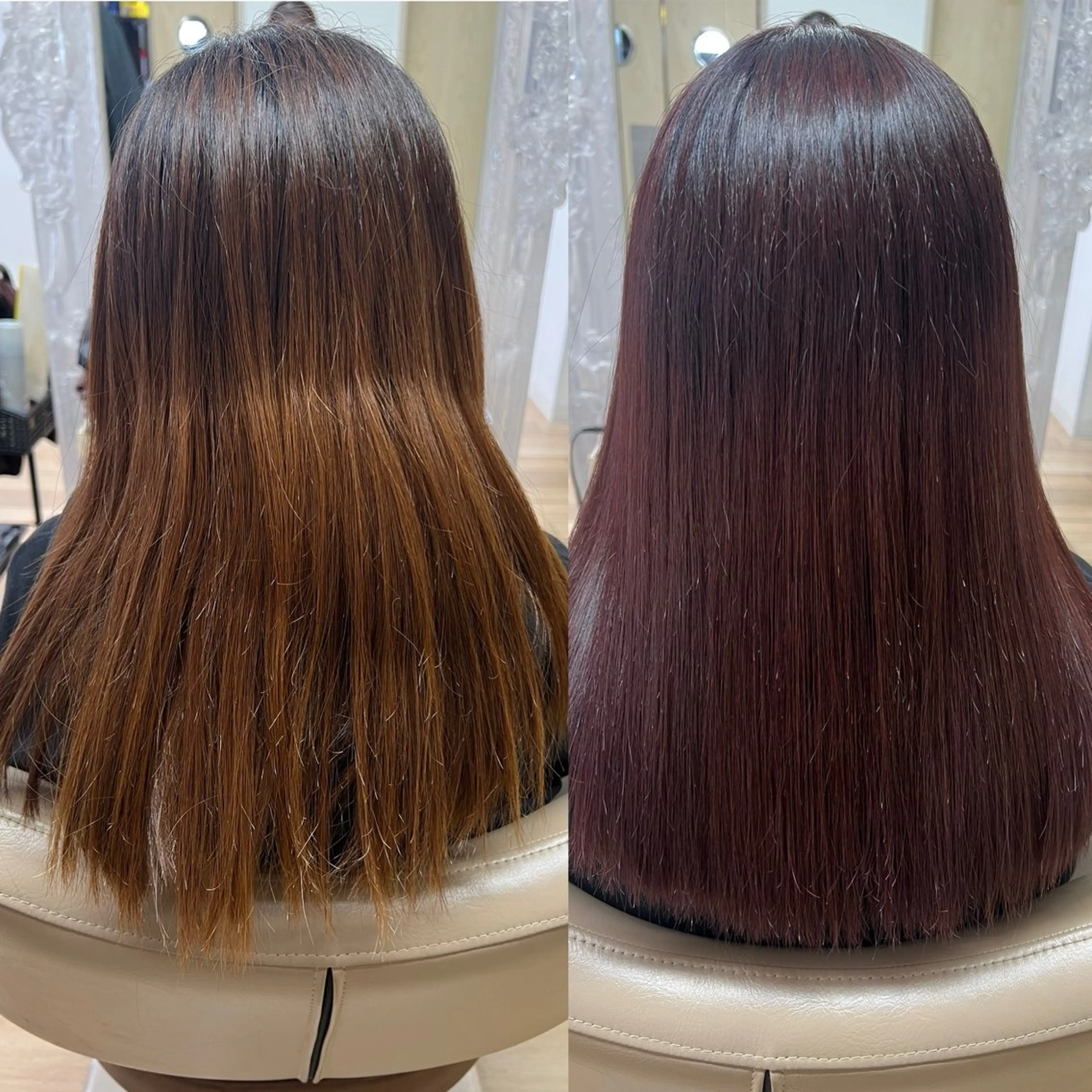 セミロング カラー ヘアカラー トリートメント 高橋 香奈のヘアスタイル