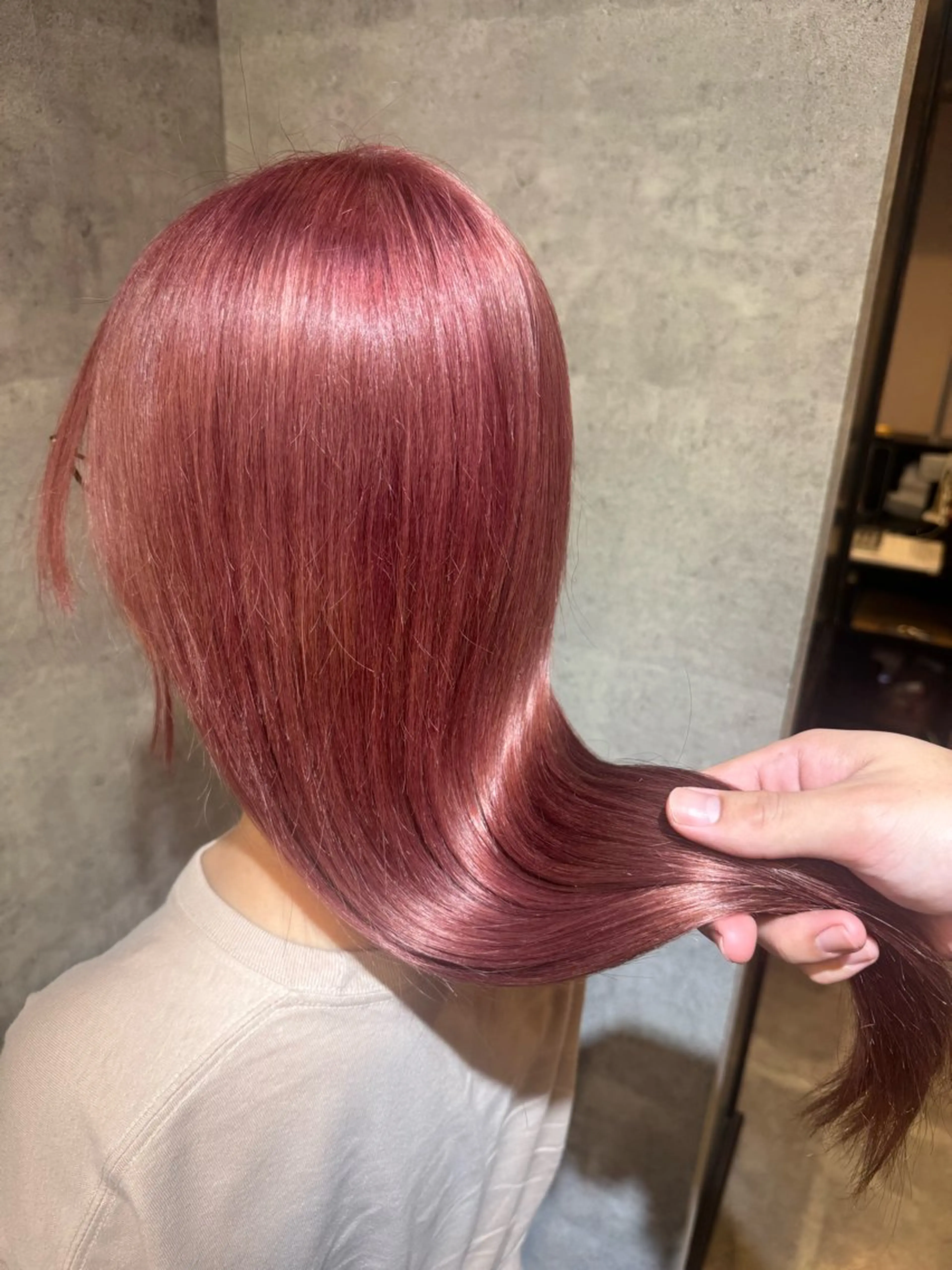 ロング 髪質改善 トリートメント ヘアカラー 髪質改善池袋𓊆 大士𓊇ダブルカラーのヘアスタイル