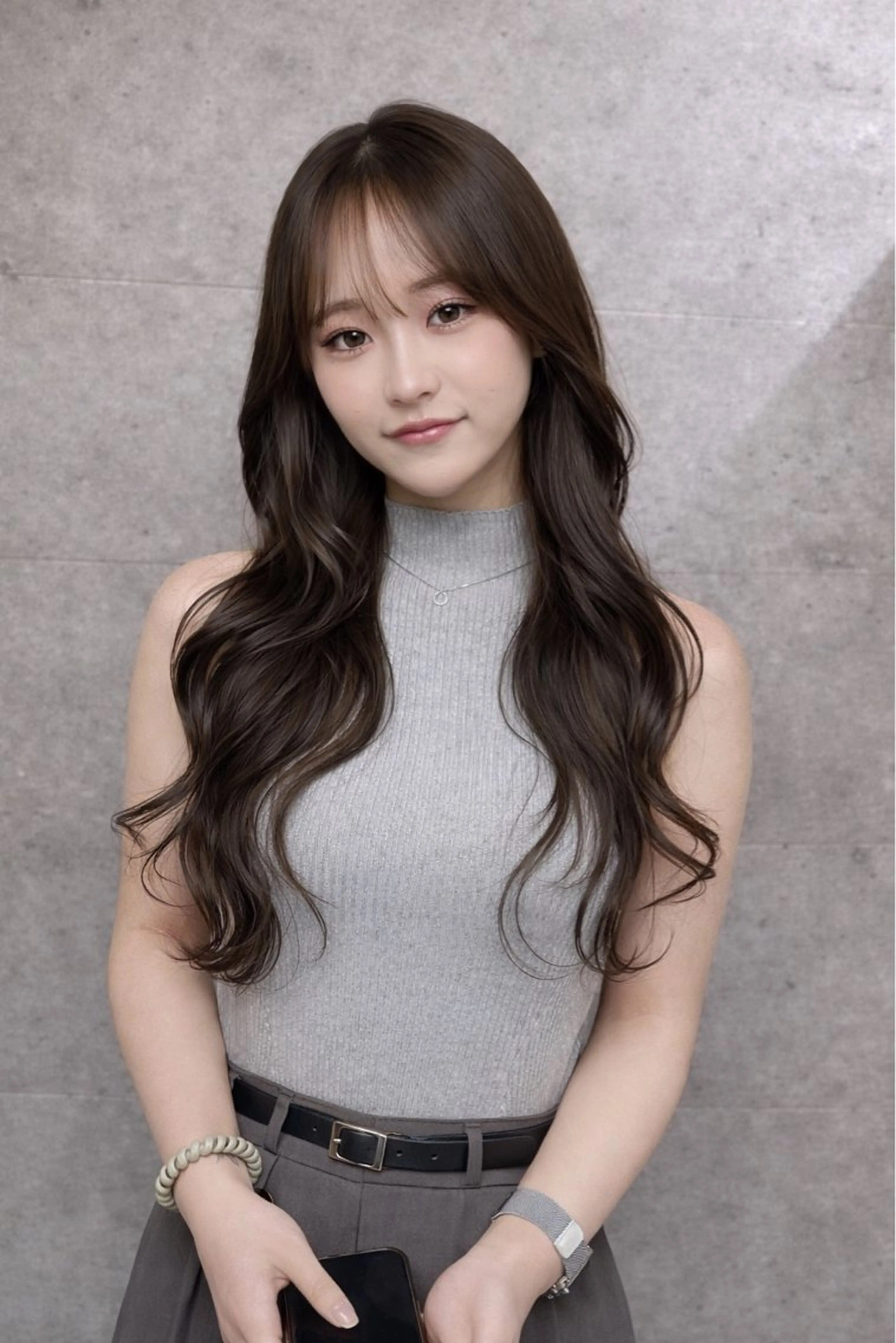 ロング カラー りん 🎀韓国スタイルのヘアスタイル