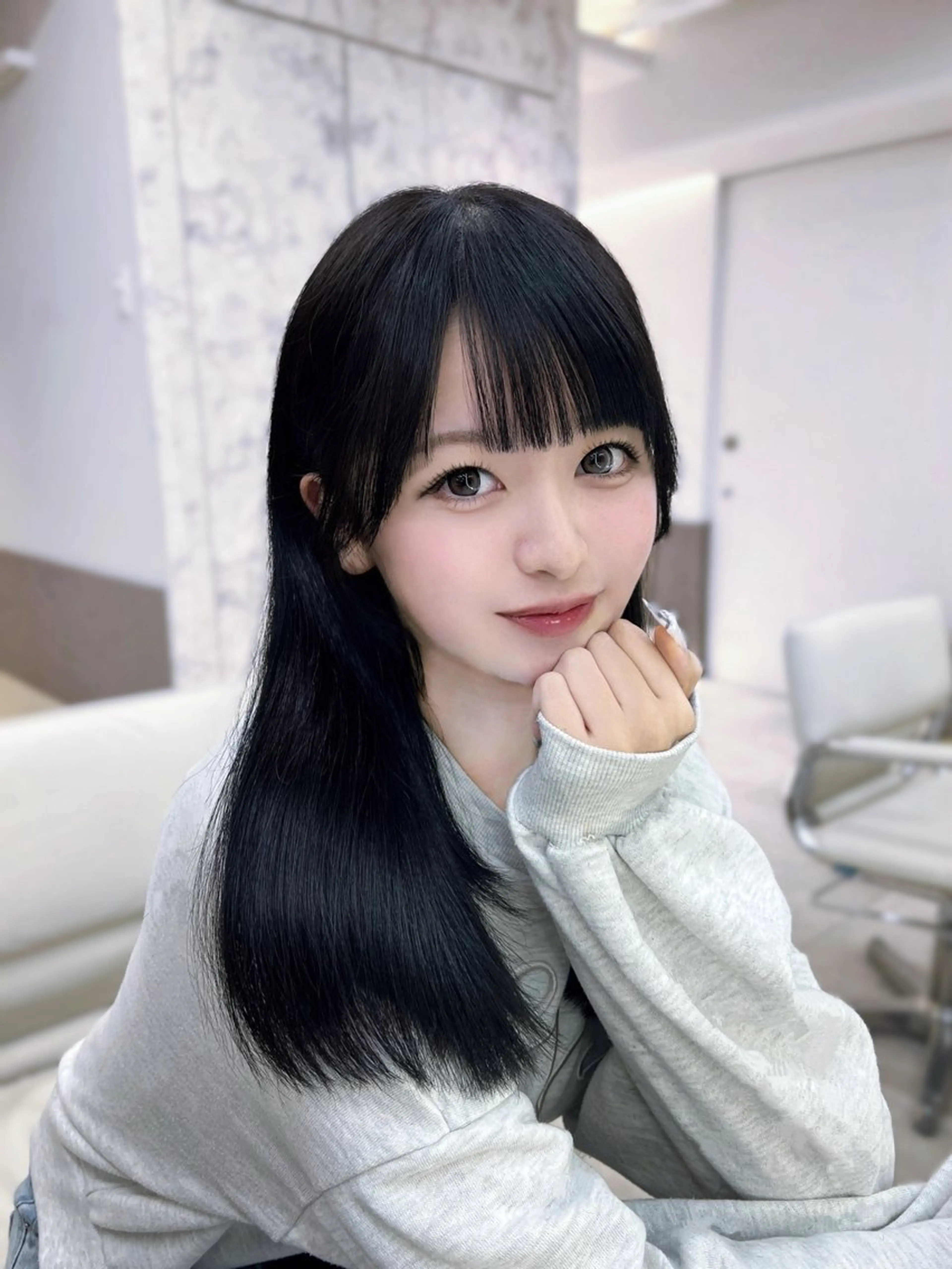 セミロング 韓国風ヘア トリートメント 🏅韓国ヘア/新宿/ レイヤー/KSukeのヘアスタイル