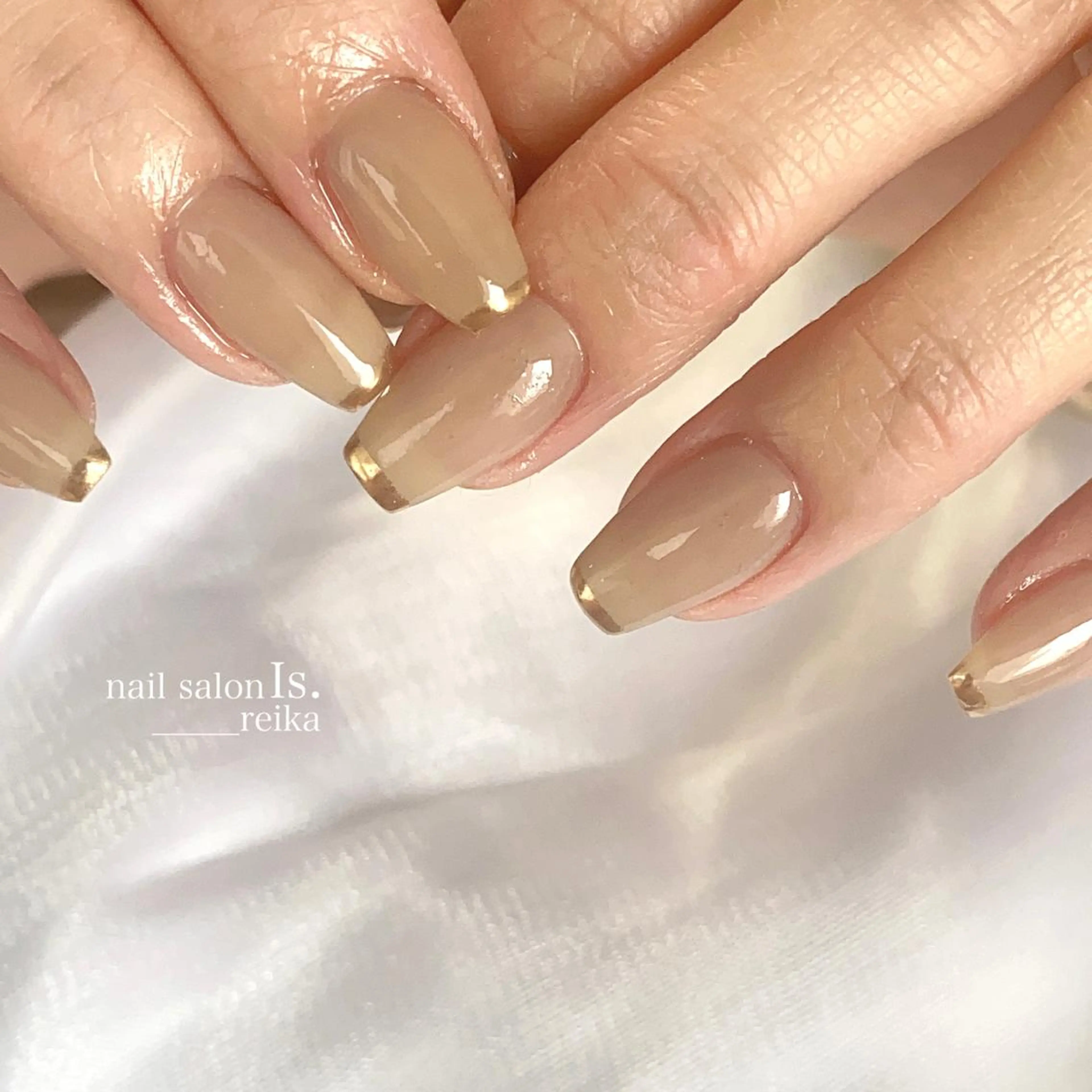 ネイル シンプルネイル nail salon Is.  reikaのネイルデザイン