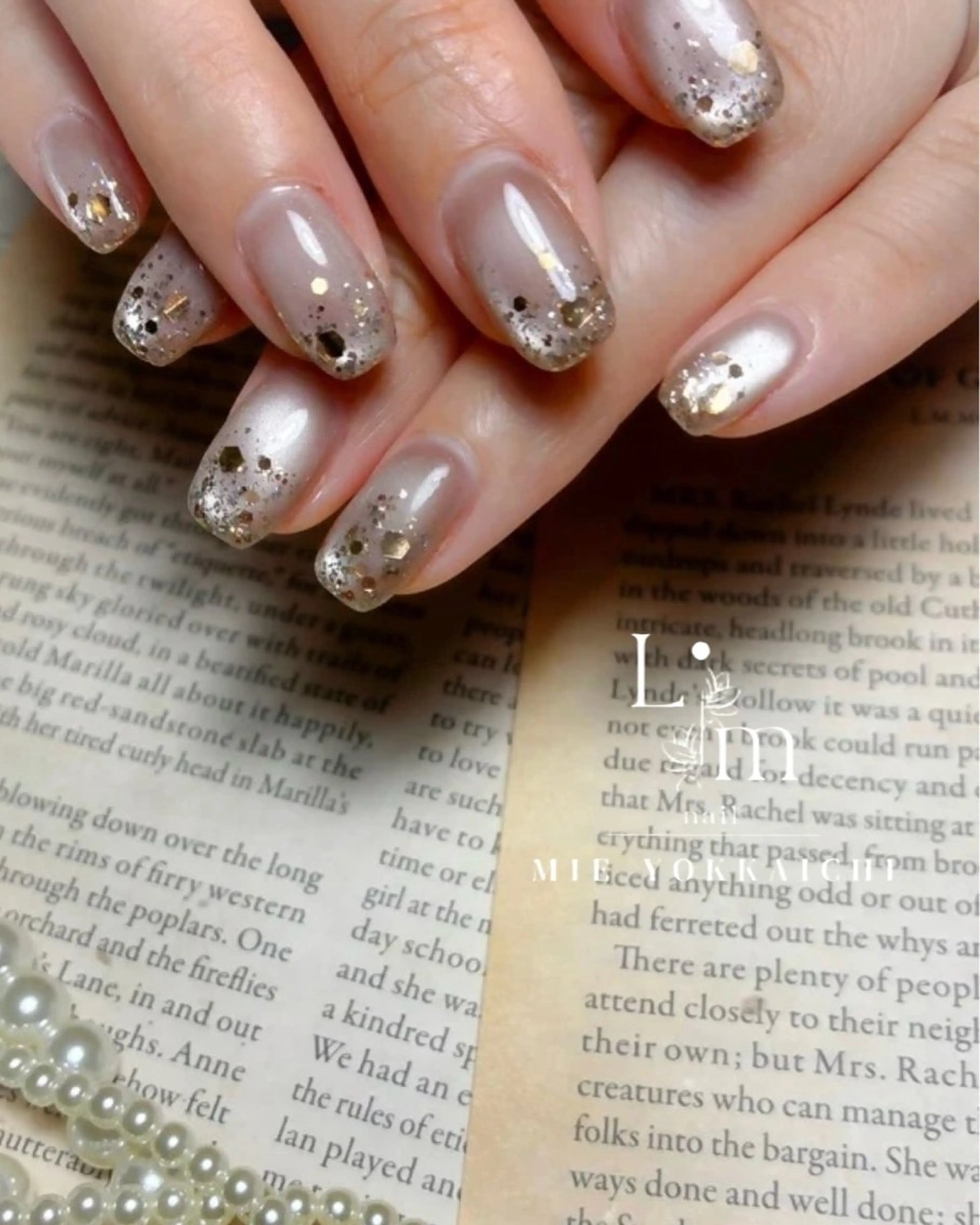 ネイル アートネイル キラキラネイル 持ち込み Li.m nail リム ネイルのネイルデザイン