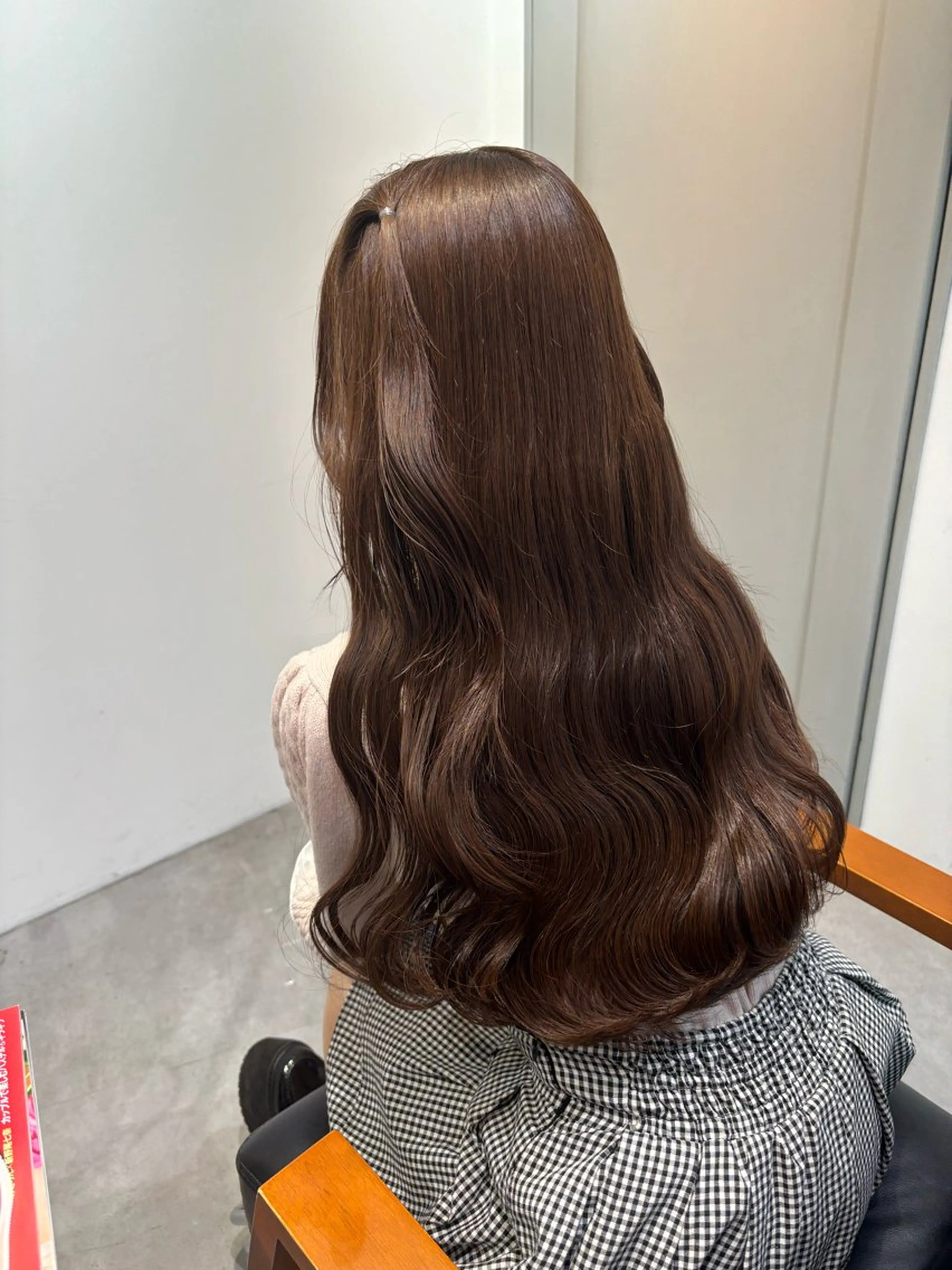 ロング カラー ブラウンカラー チョコレートブラウン 透明感カラー ‎Lby home 🪽mikuのヘアスタイル