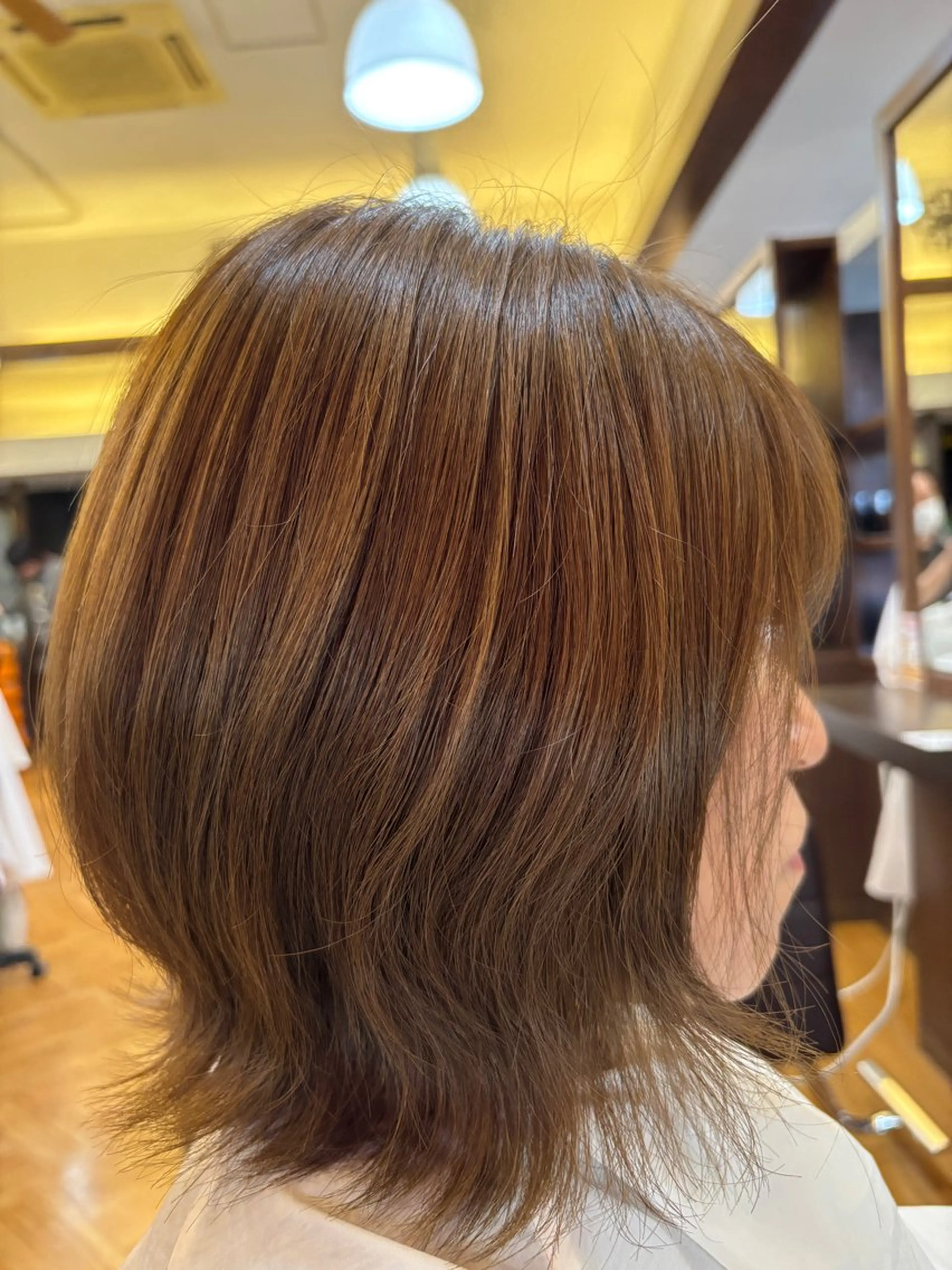 ミディアム カラー ベージュカラー ボブ 外ハネヘア Taiyou ☀️のその他イメージ
