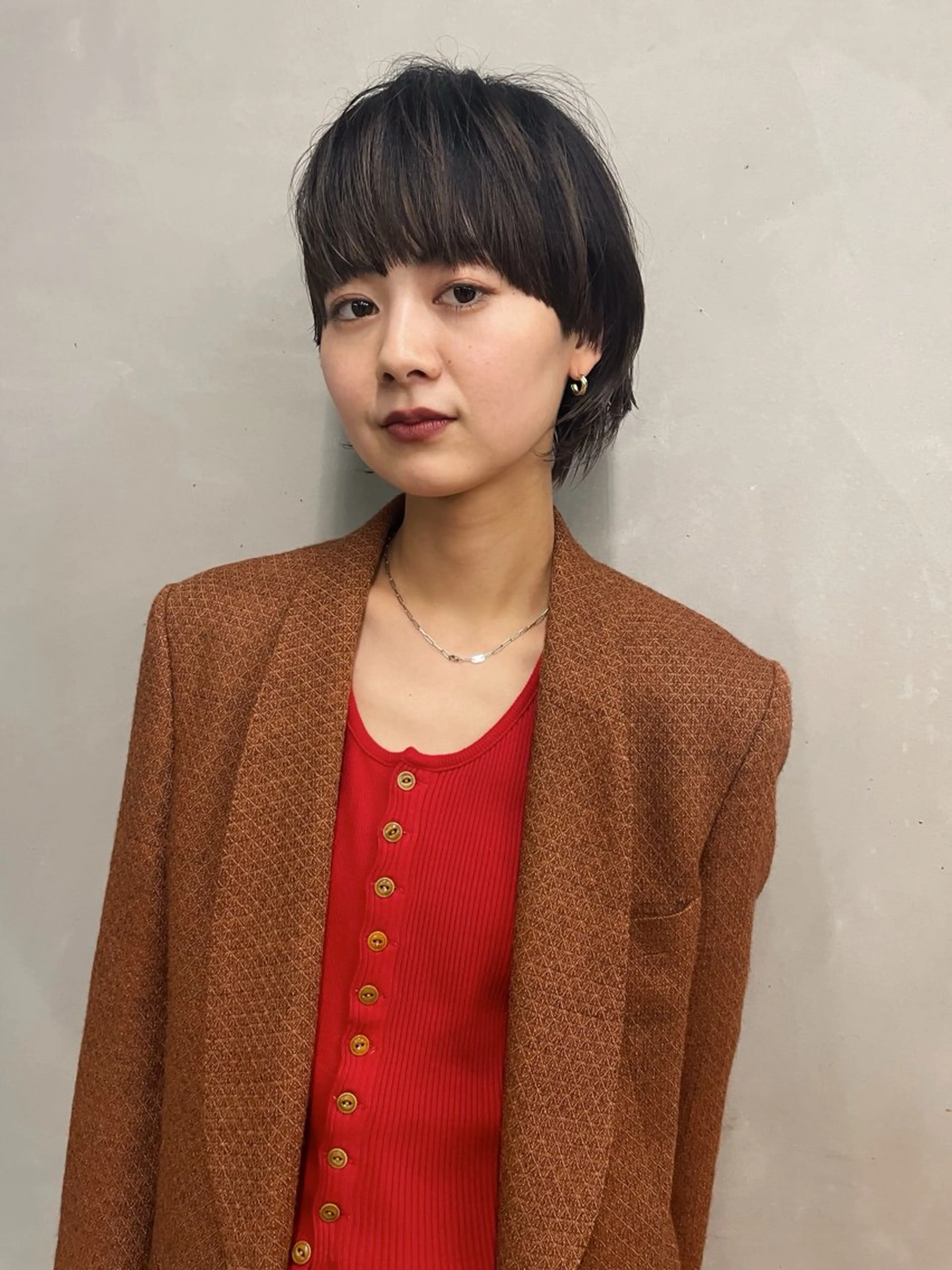 ショート カラー マッシュヘア ウルフカット カット ヘアカラー トリートメント センスをお届けします 大谷将生infpのヘアスタイル