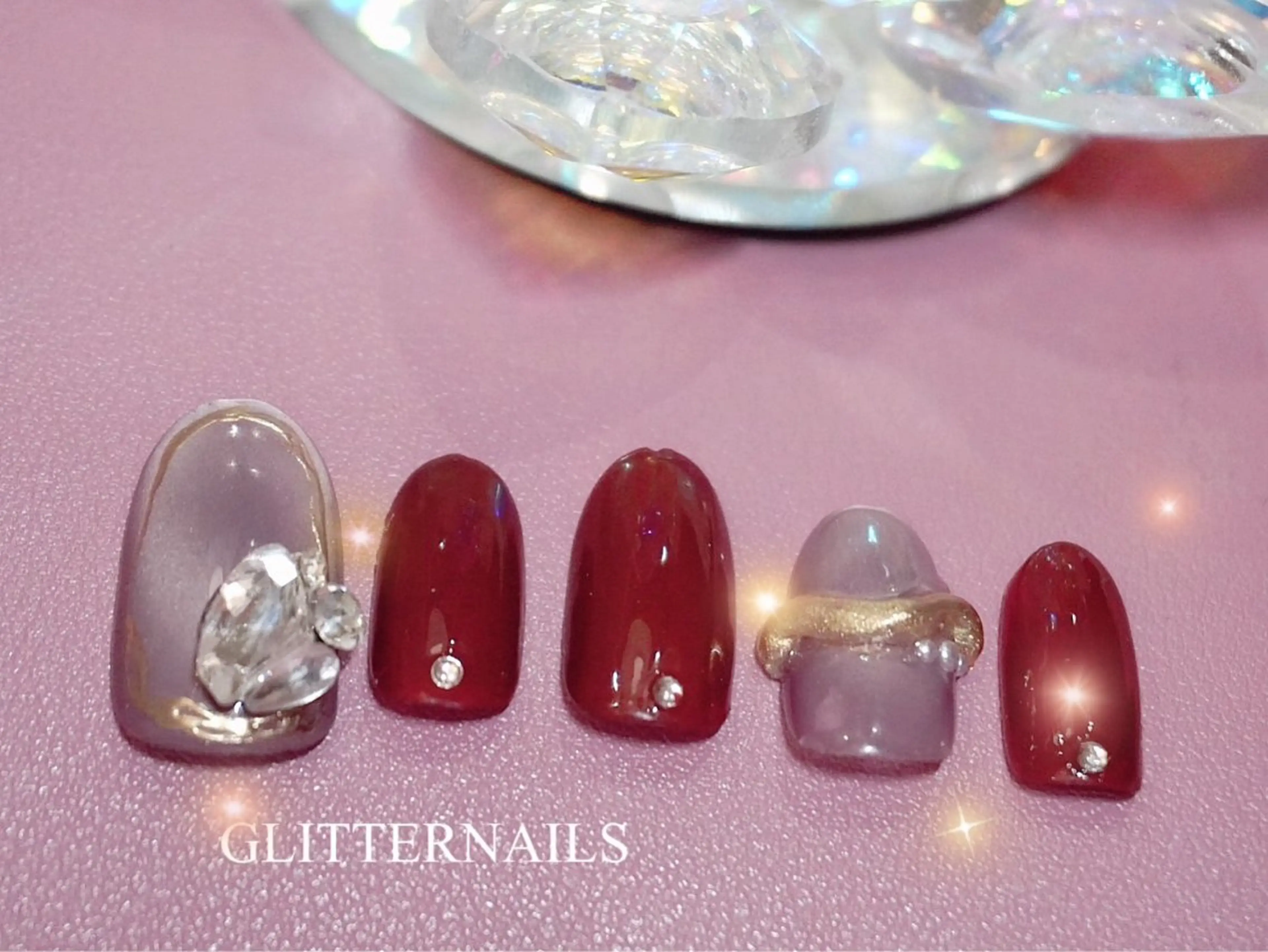 ネイル ハンドネイル glitter na ils AYAのネイルデザイン