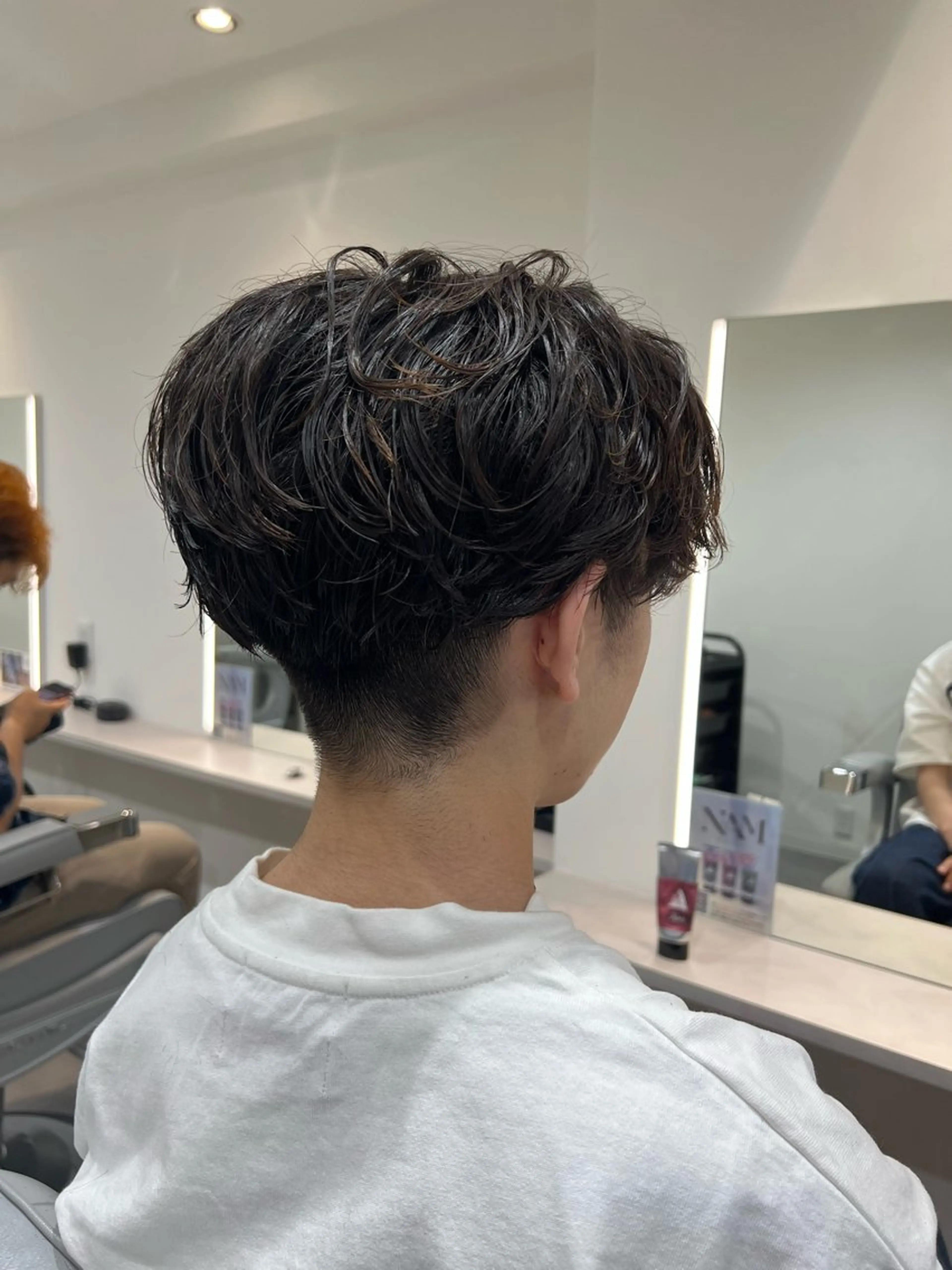 パーマ メンズ センターパート メンズパーマ ニュアンスパーマ Men's NAM 八角のヘアスタイル