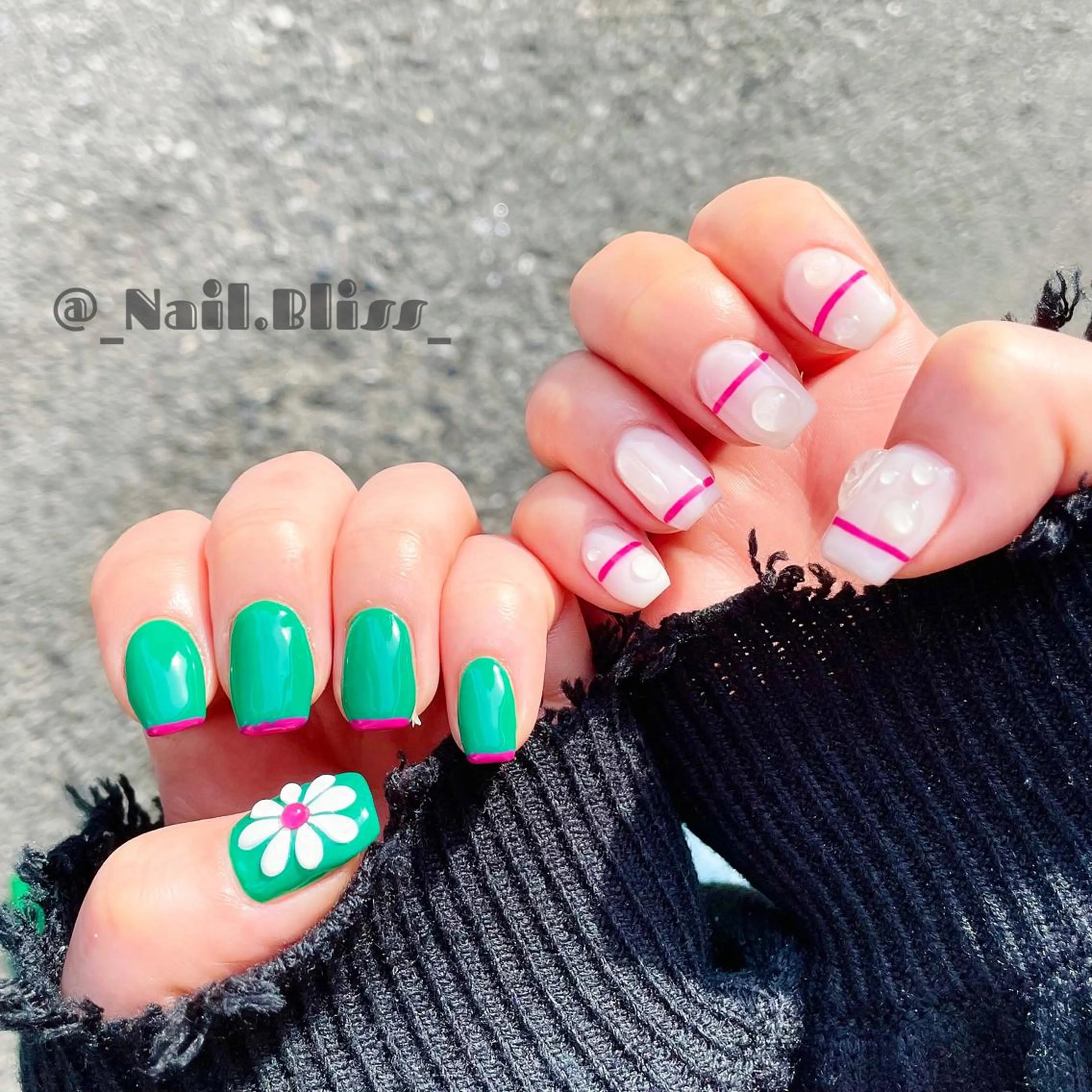 ネイル ぷっくりネイル ハンドネイル NAIL BLISSのネイルデザイン