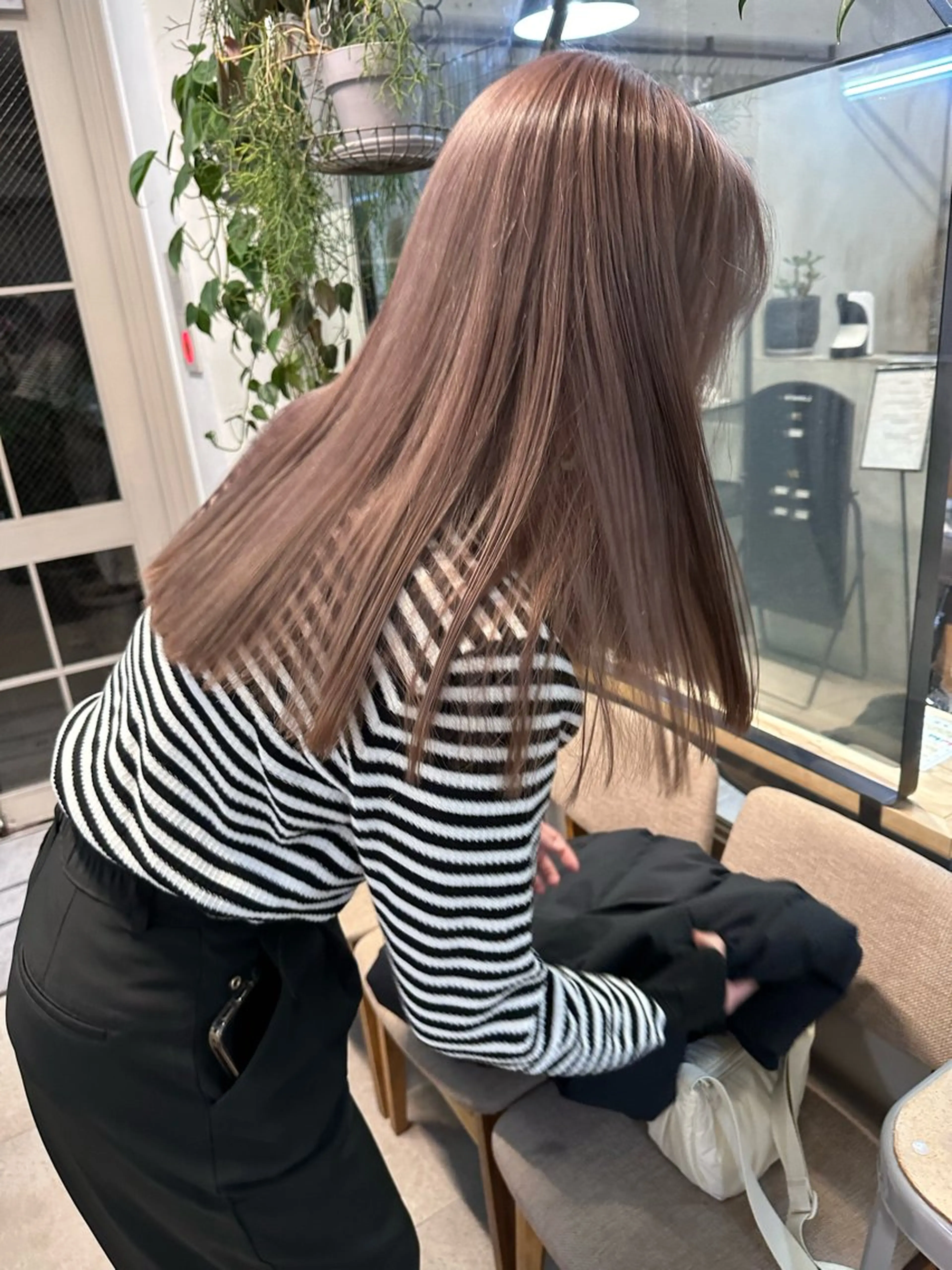 ロング カラー ベージュカラー ブリーチ ハイトーンカラー ブリーチなしカラー ピンクカラー カット ヘアカラー トリートメント REINA☁️透明感 カラー/ぷつっと♡のヘアスタイル