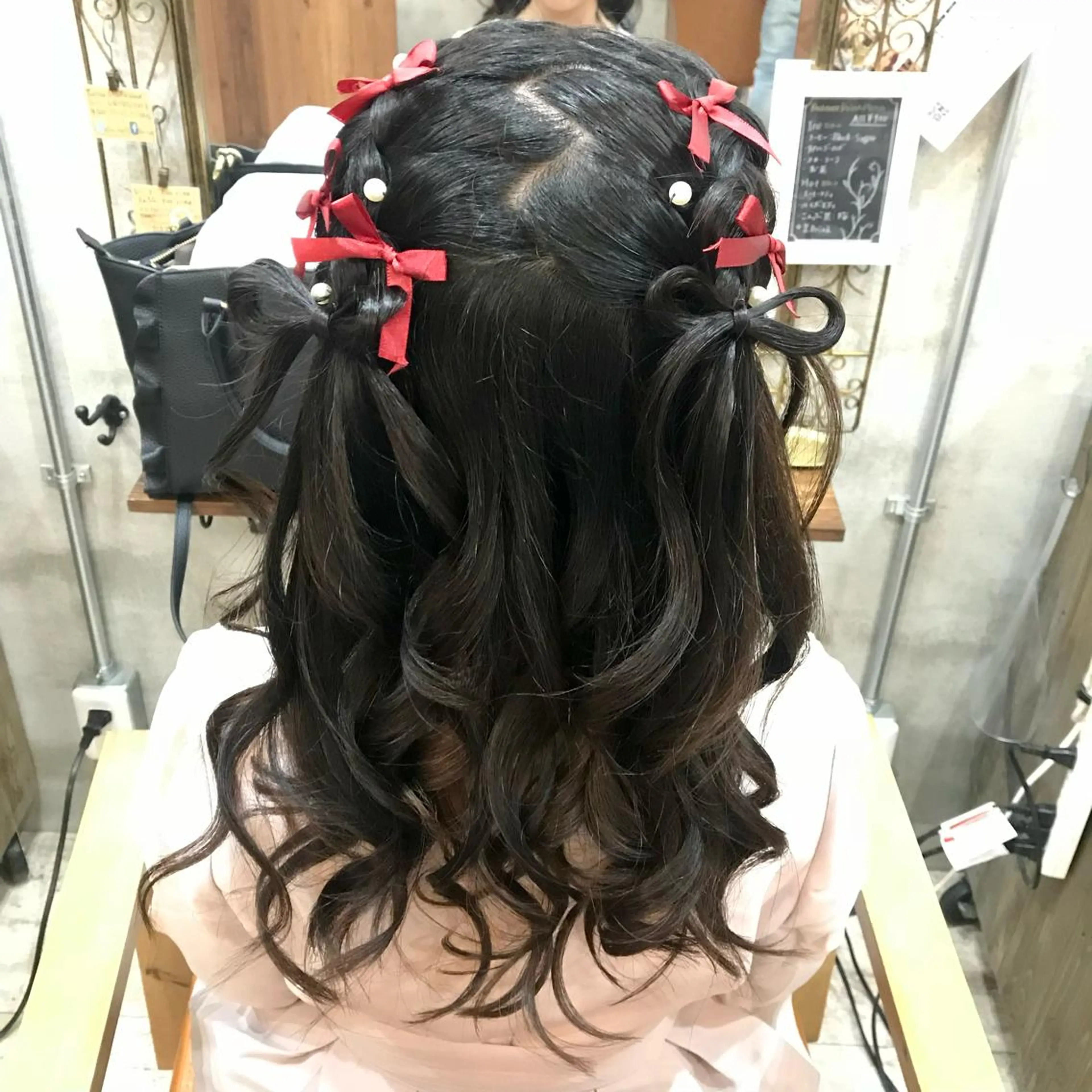 ロング まつパ・ヘアセット ♡Chinami♡のマツエク・マツパデザイン