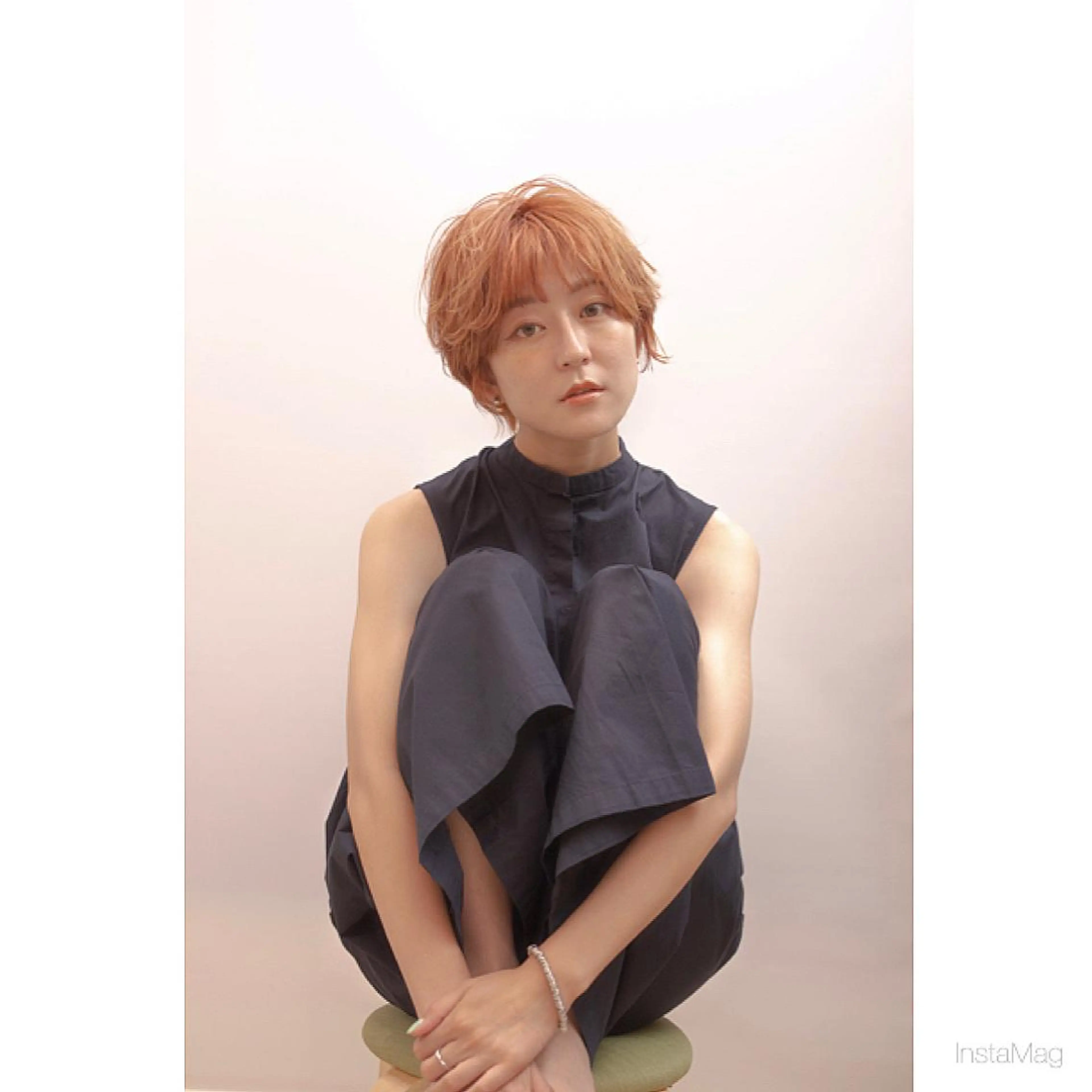 ショート ヘアアレンジ ヘアセット 岩間 香純のヘアスタイル