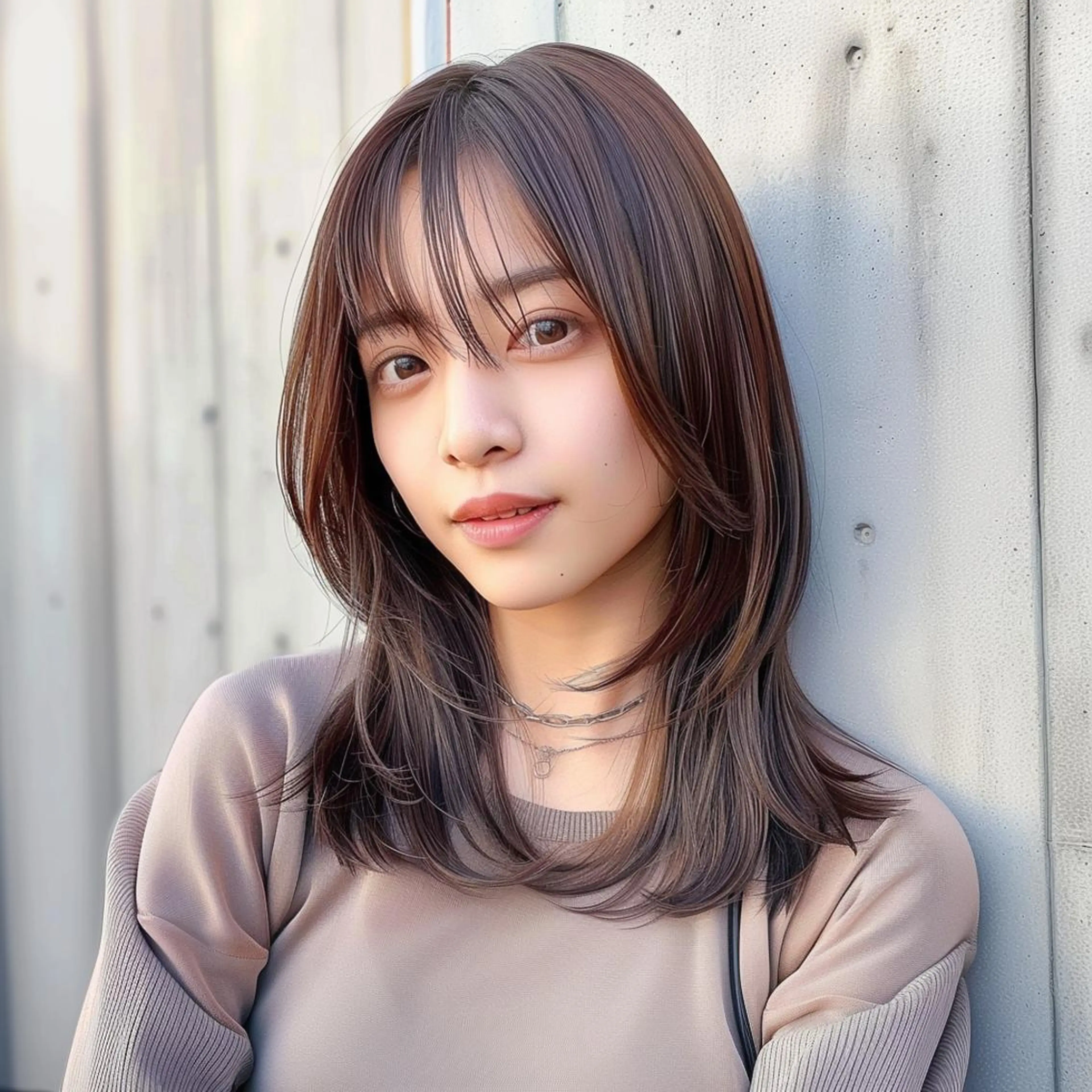 セミロング ボブ 髪質改善 縮毛矯正 酸性ストレート カット レヴ　草加駅3分🌻 ✂️早朝深夜営業🌱のヘアスタイル