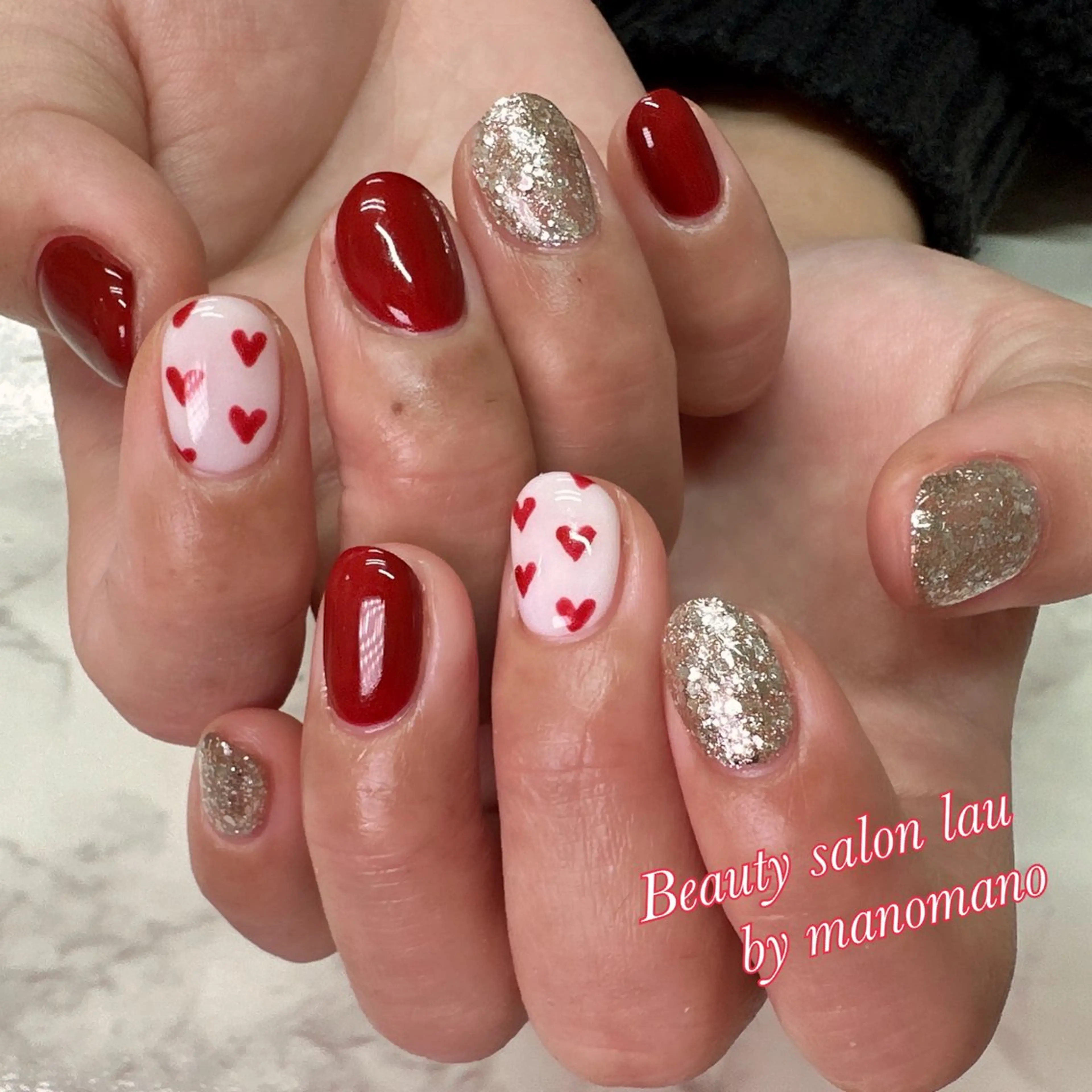 ネイル ハンドネイル ラウバイマノマノ なかざとのネイルデザイン