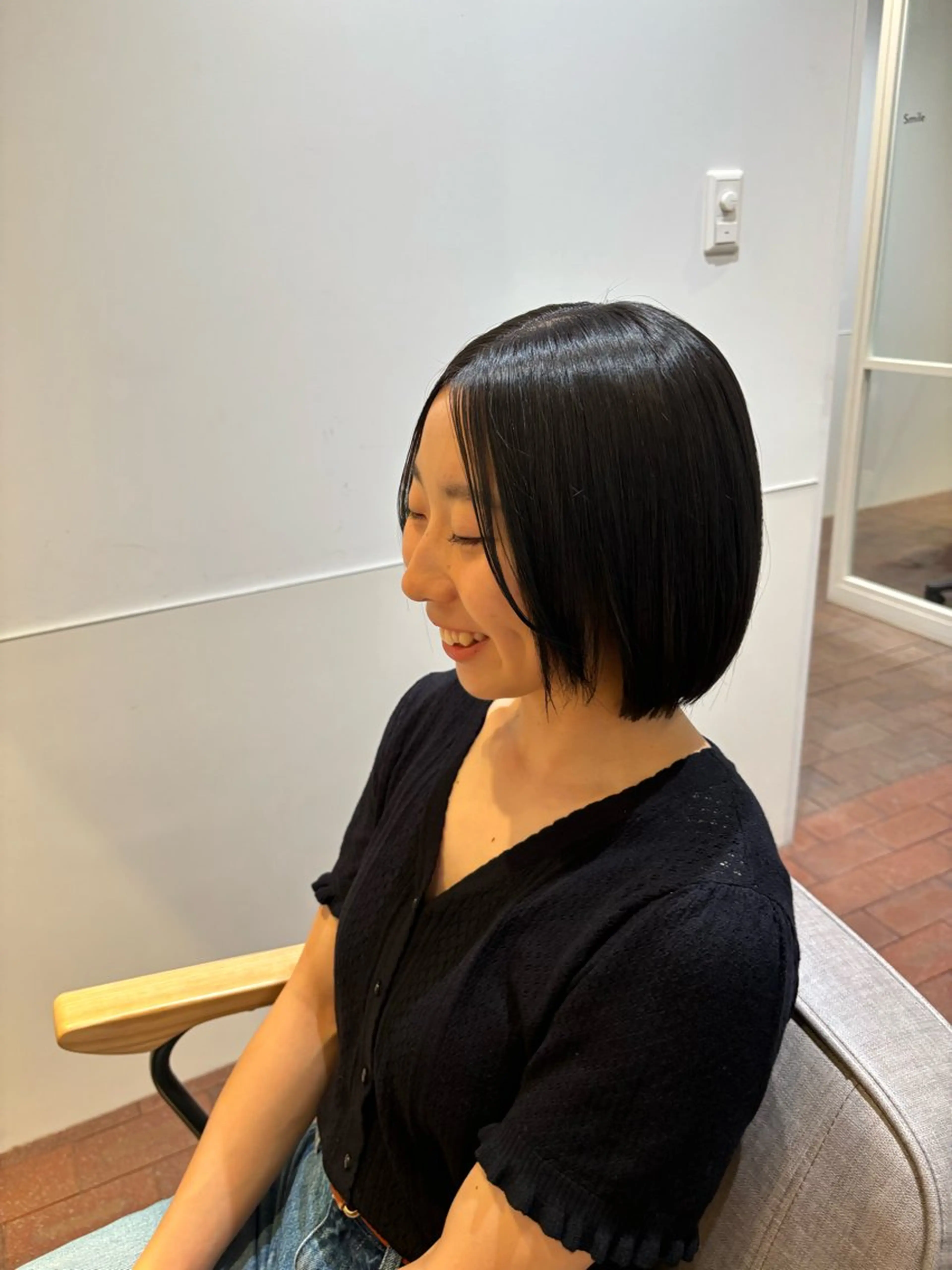 ショート カラー ボブ カット ヘアカラー トリートメント マンツーマン 縮毛矯正/マユコのヘアスタイル