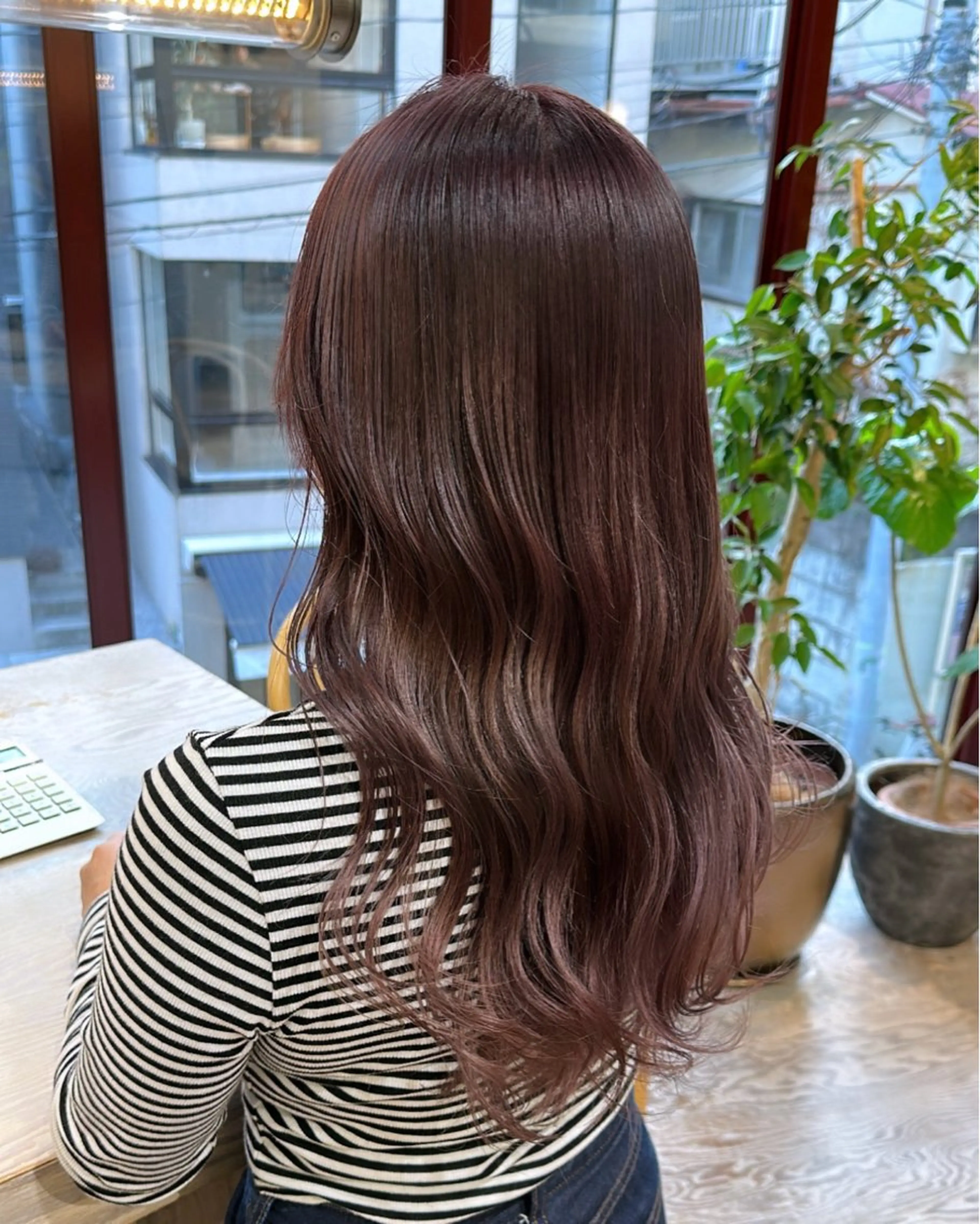 セミロング カラー ササキカズマ〻透明感 〻色落ち〻赤み消しのヘアスタイル