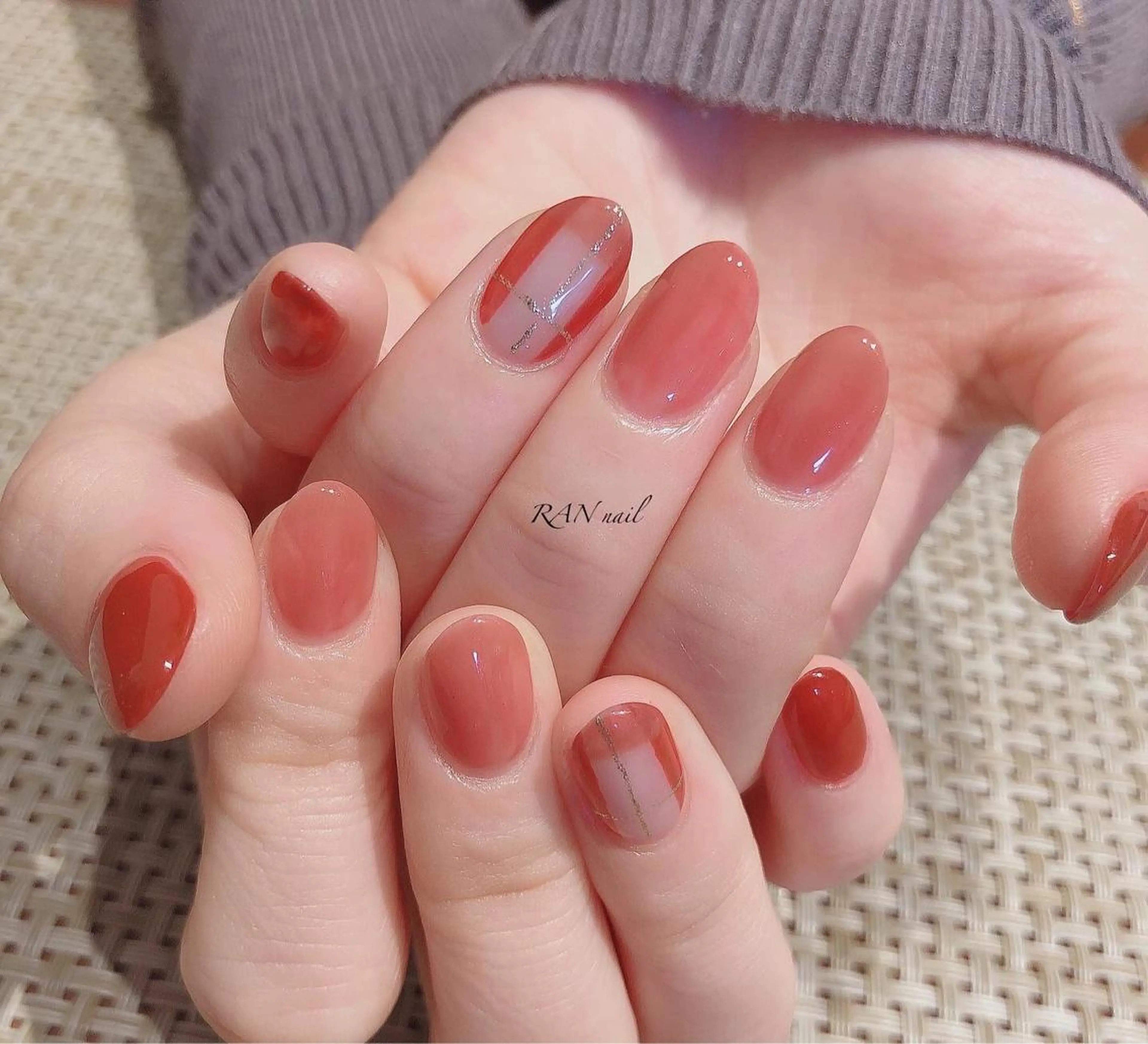 ネイル ジェルネイル ニュアンスネイル オフィスネイル RAN nailのネイルデザイン
