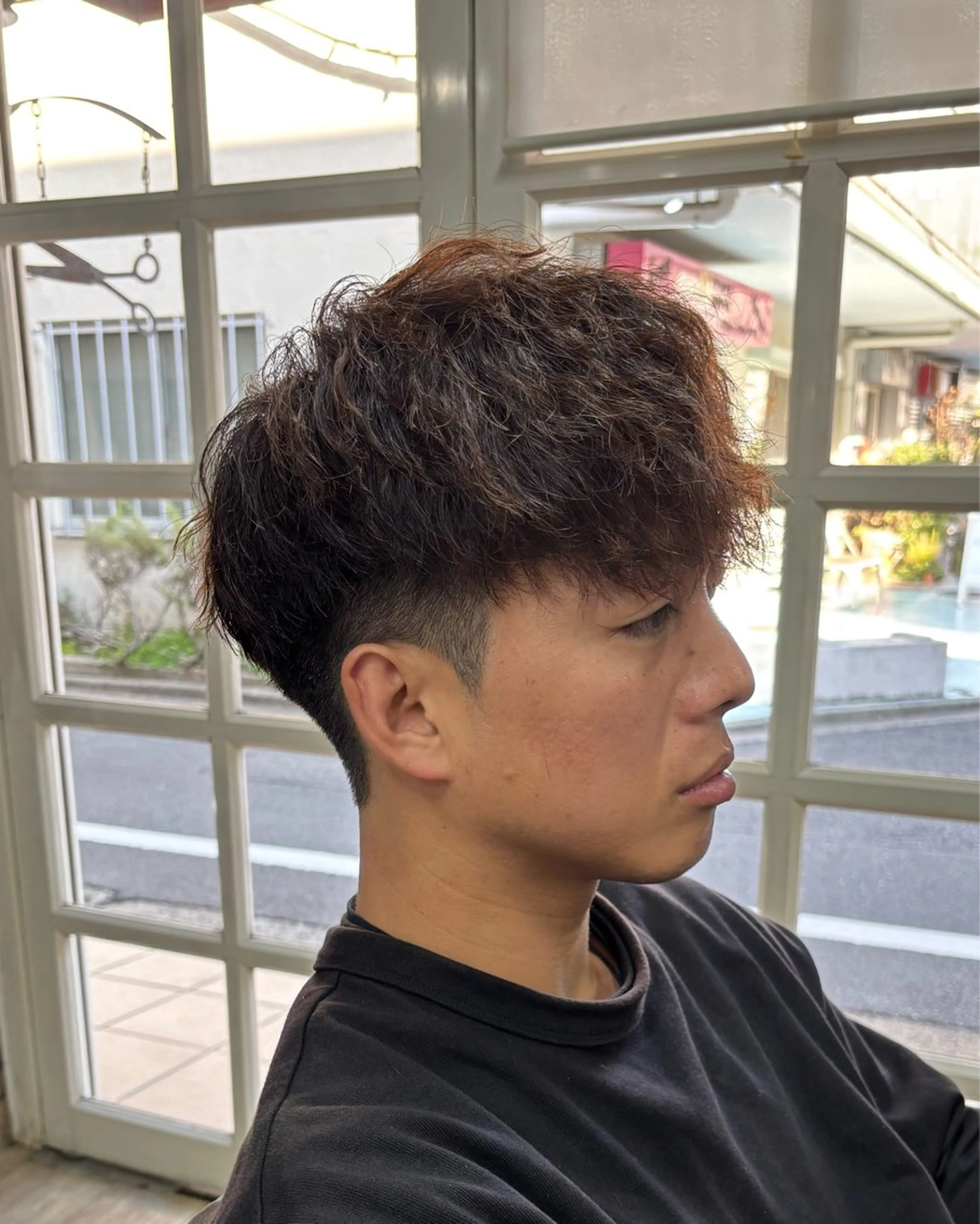 ショート メンズ スペインカール ショートヘア homme, famille raugh【オム・ファミーユ・ラグ】所属・【メンズ特化】パーマ /マッシュ/ヨシダのヘアスタイル