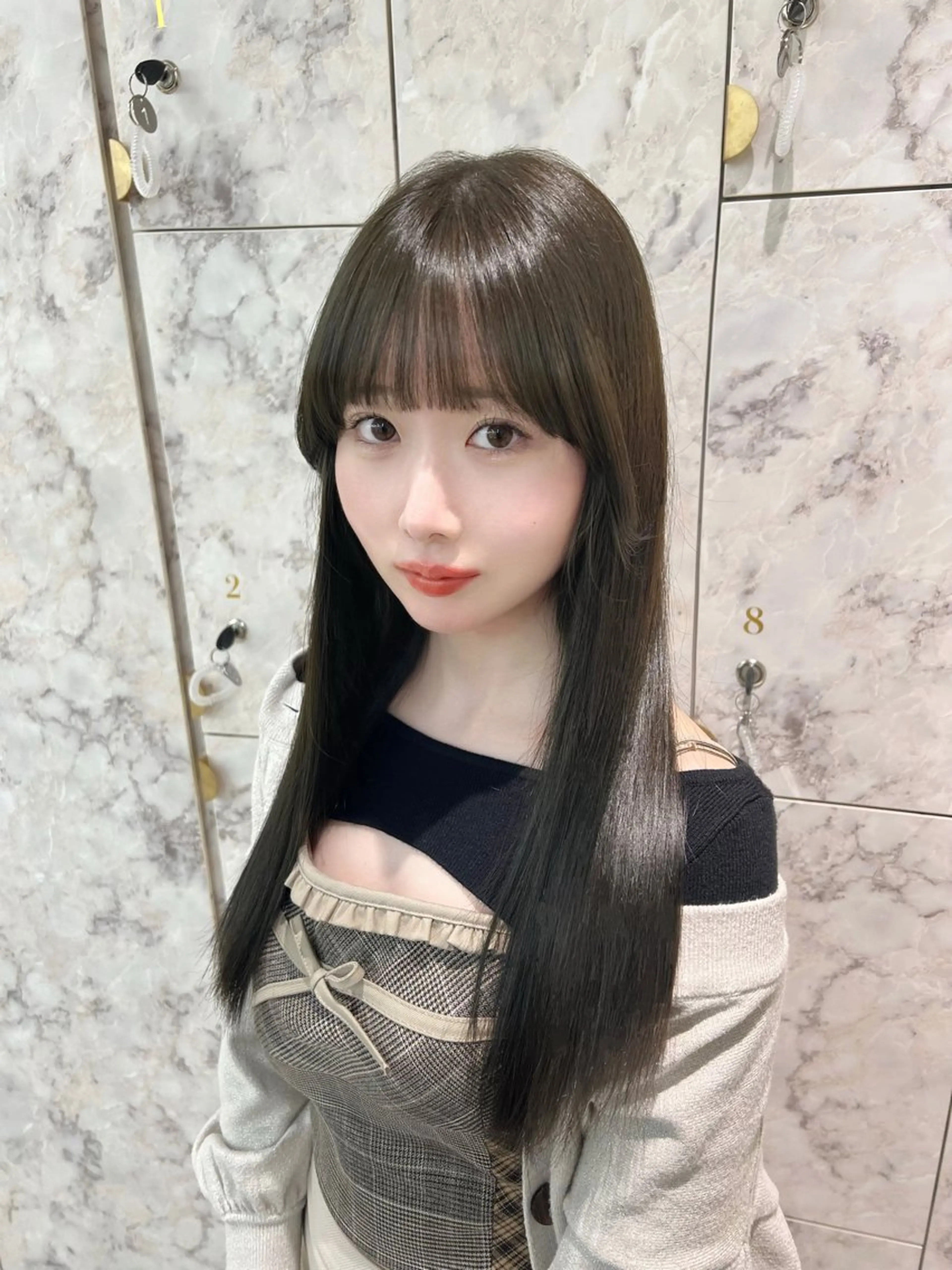 ロング カット ヘアカラー ⭐️似合わせ⭐️/ ETOWA新宿/上村のヘアスタイル