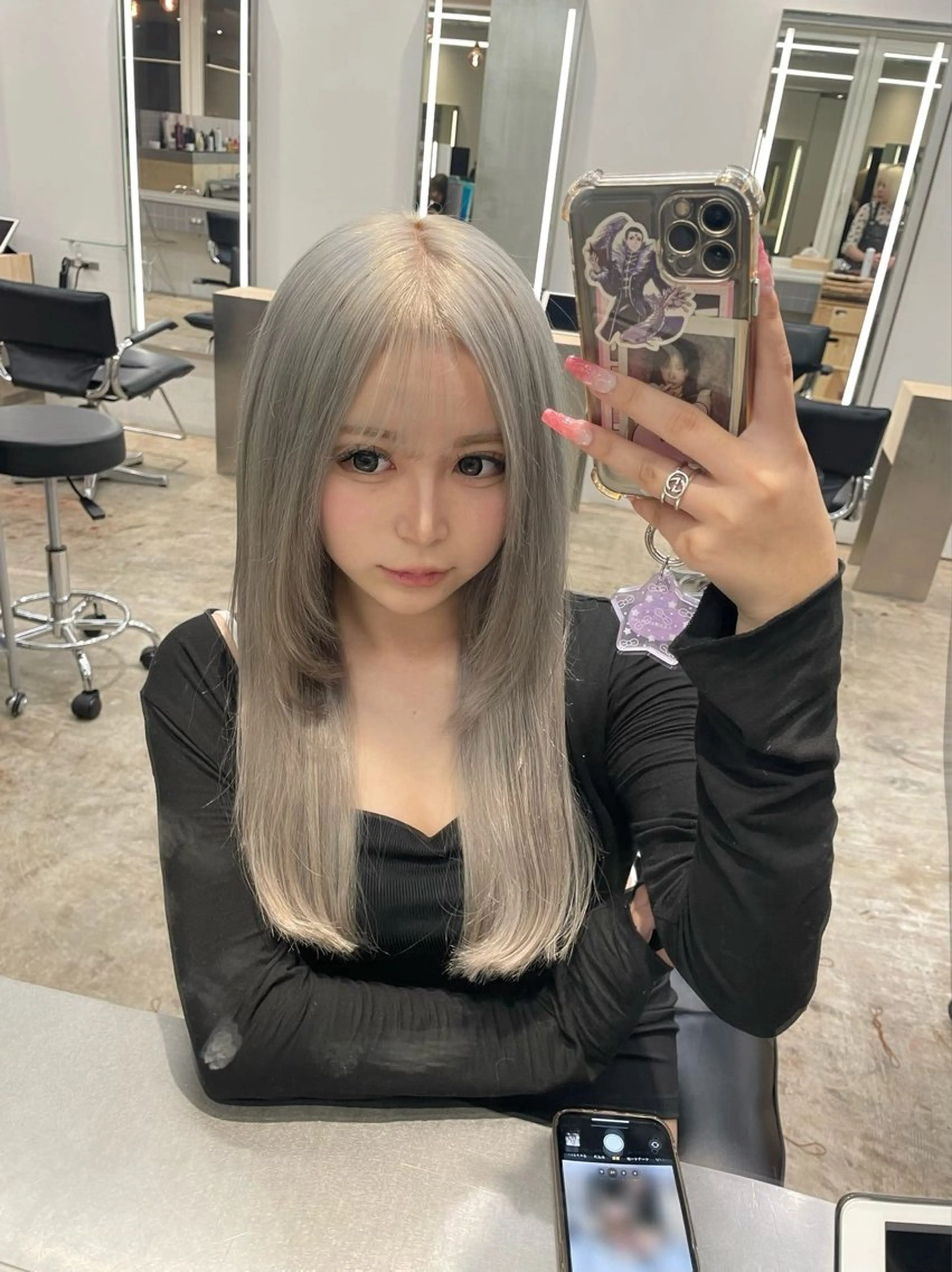 ロング カラー ヘアアレンジ プルエクステ エクステ ヘアカラー エクステ 🎀プルエクステ みまひかる🎀のヘアスタイル