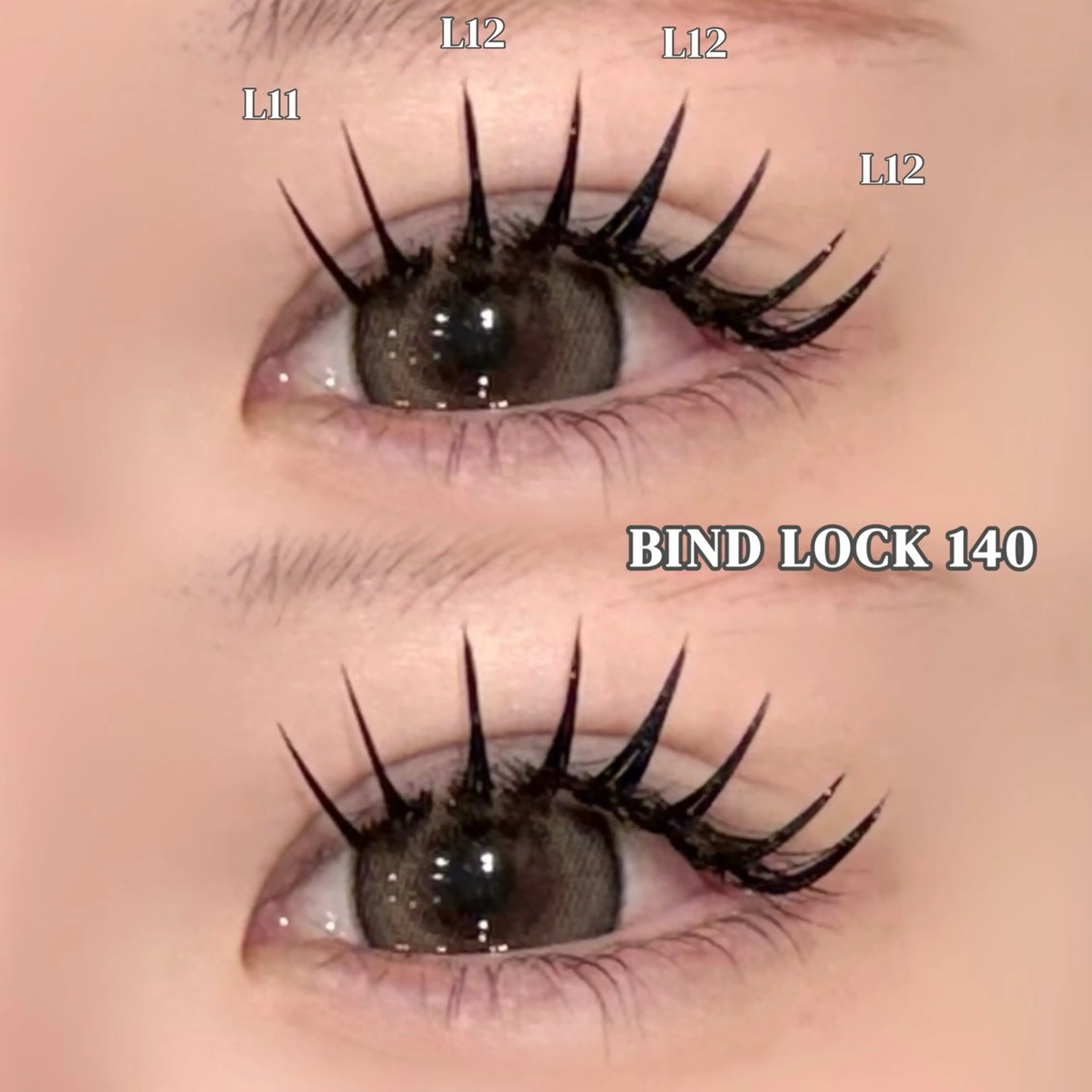 マツエク・マツパ バインドロック フラットラッシュ Lカール まつげパーマ 下まつげエクステ マツエク ＊OLIVIA池袋 ＊長友のマツエク・マツパデザイン