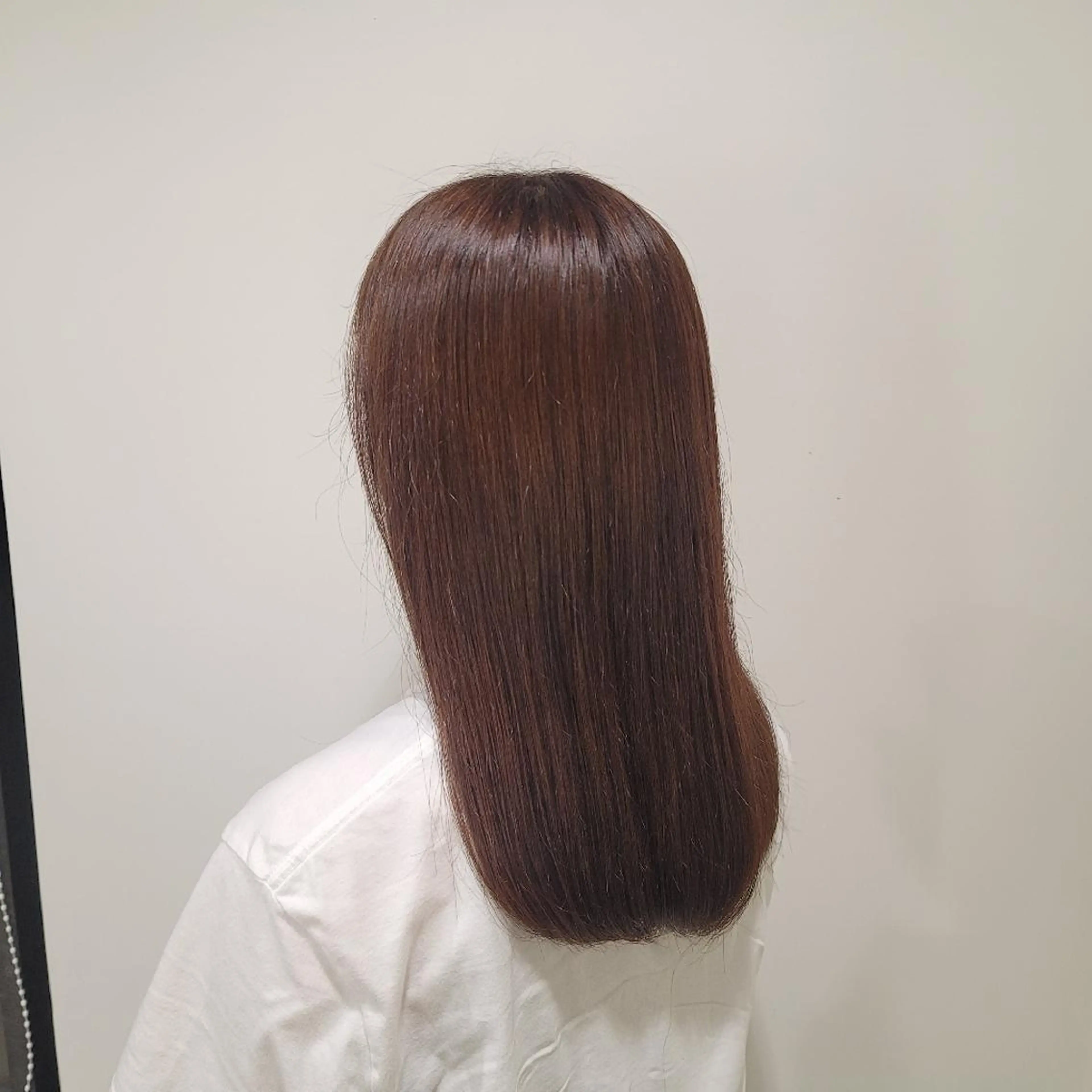 セミロング カラー カットモデル/ セット/宮里心香のヘアスタイル