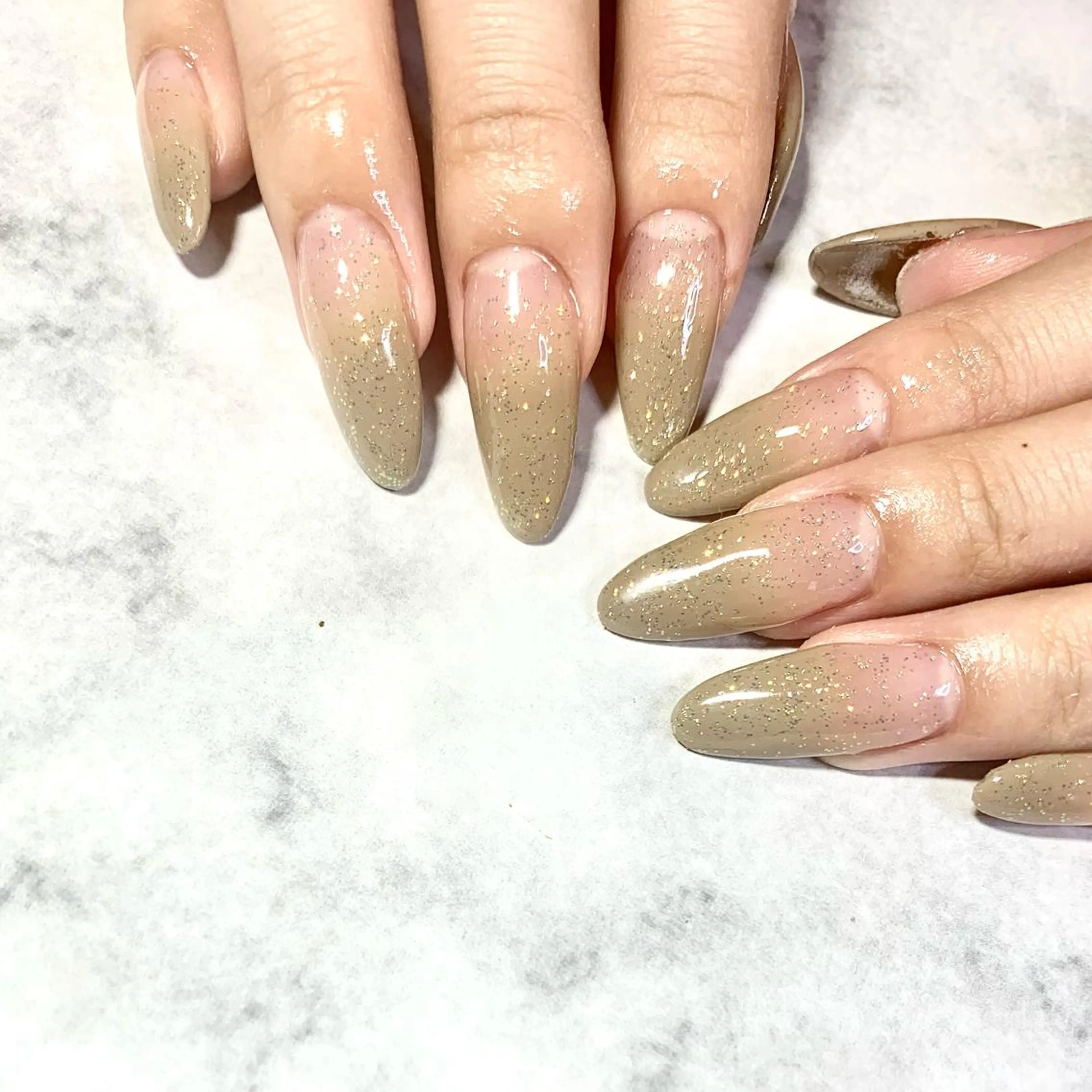 ネイル ラメ(グリッター) Adite nailのネイルデザイン