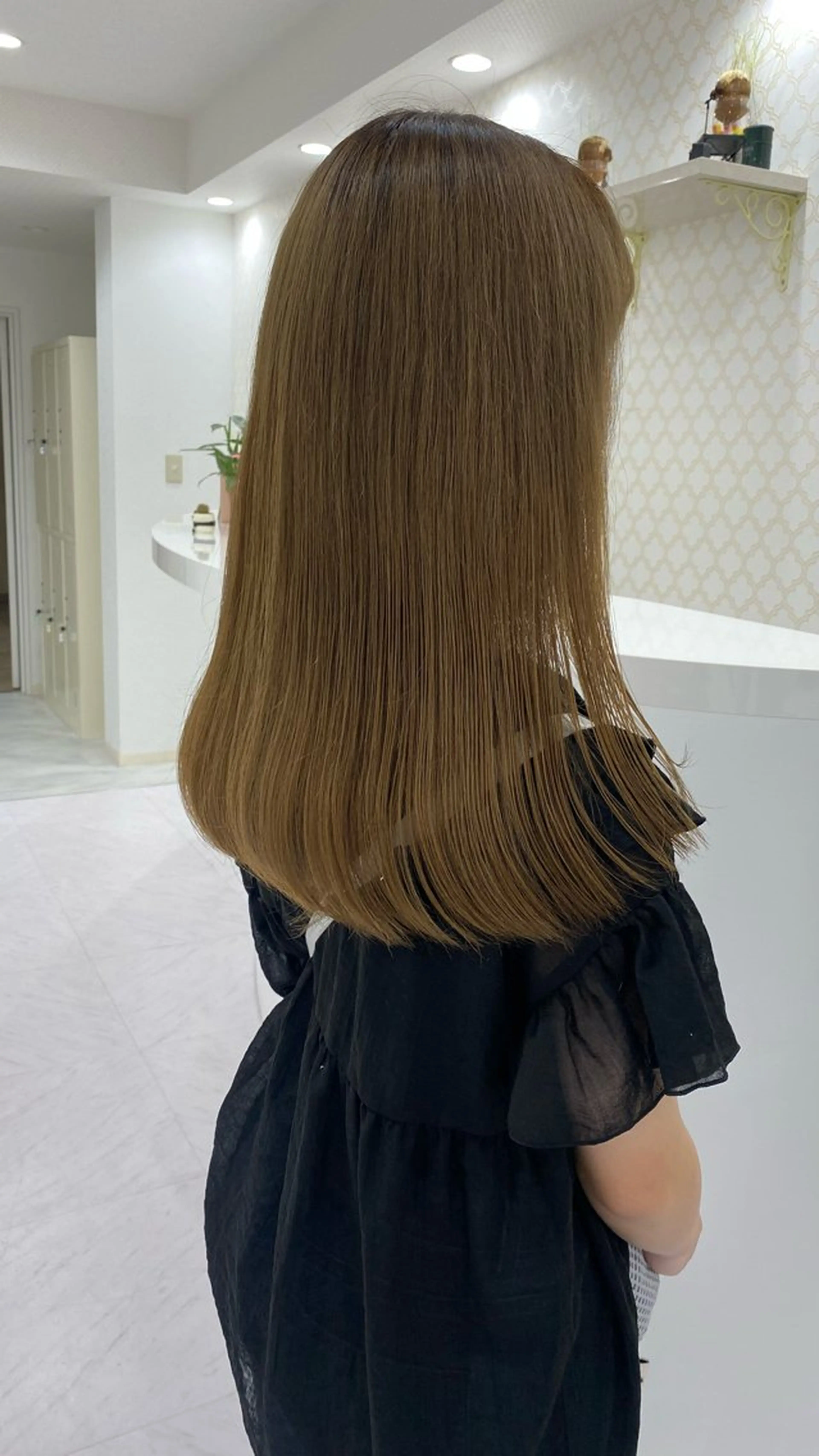 ロング ヘアカラー トリートメント RURI韓国ボブ 🇰🇷タッセルボブのヘアスタイル