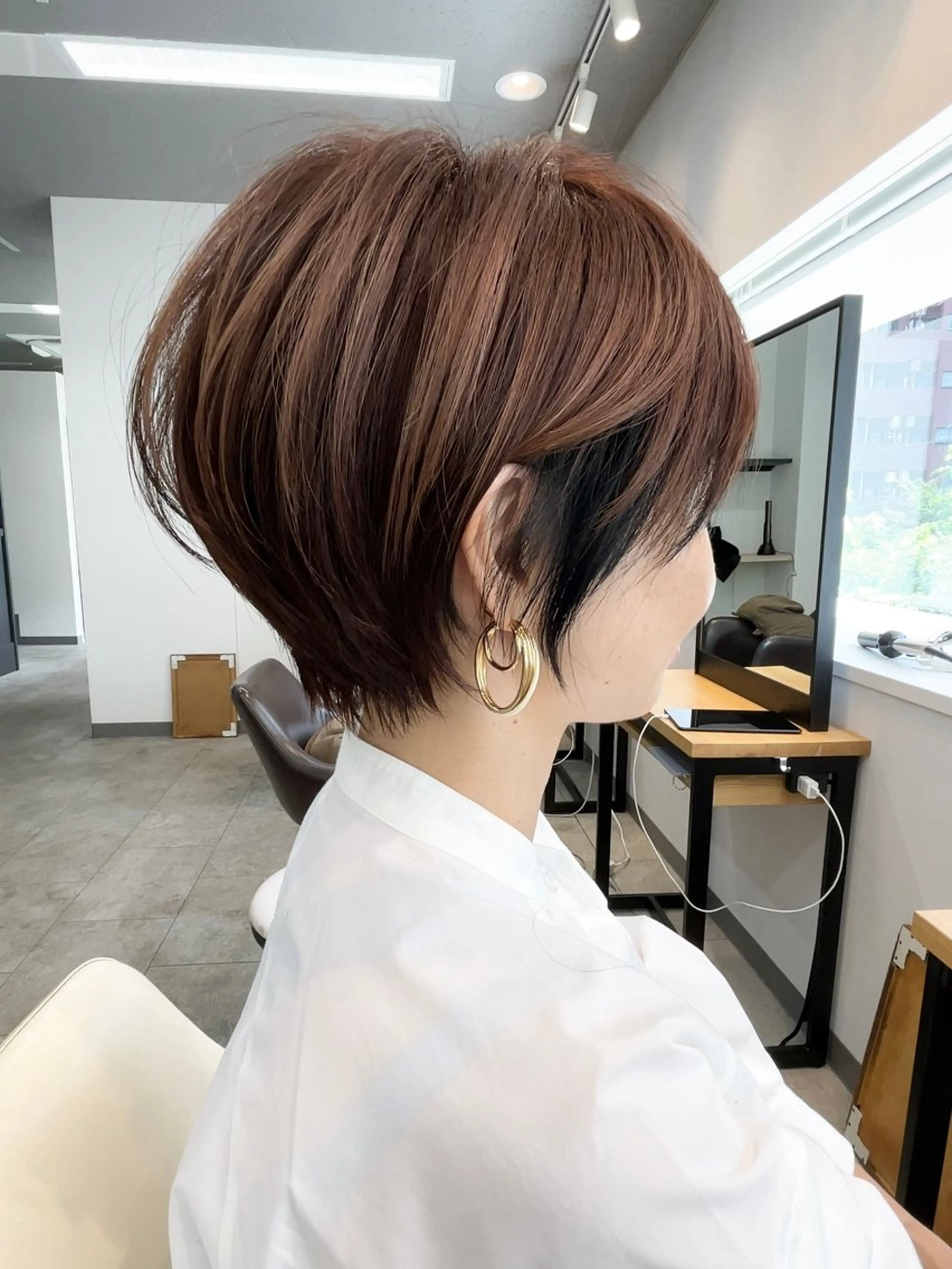 ショート 韓国風レイヤー ショート/犬塚 優介のヘアスタイル