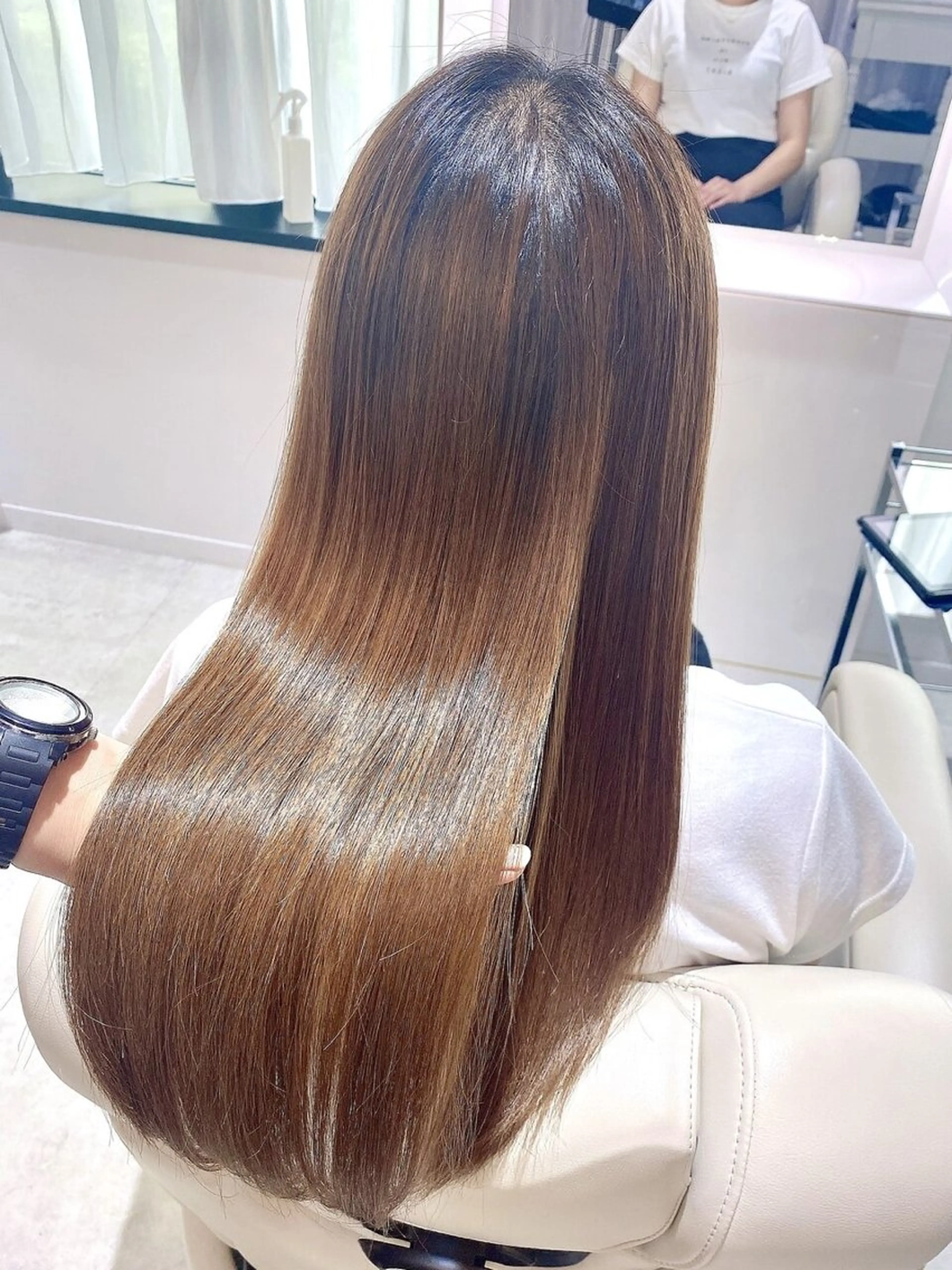 💍premiumコース💍 似合わせカット+ヒト幹ハイブランドカラー💫+髪質改善Tr ✨❤️の写真