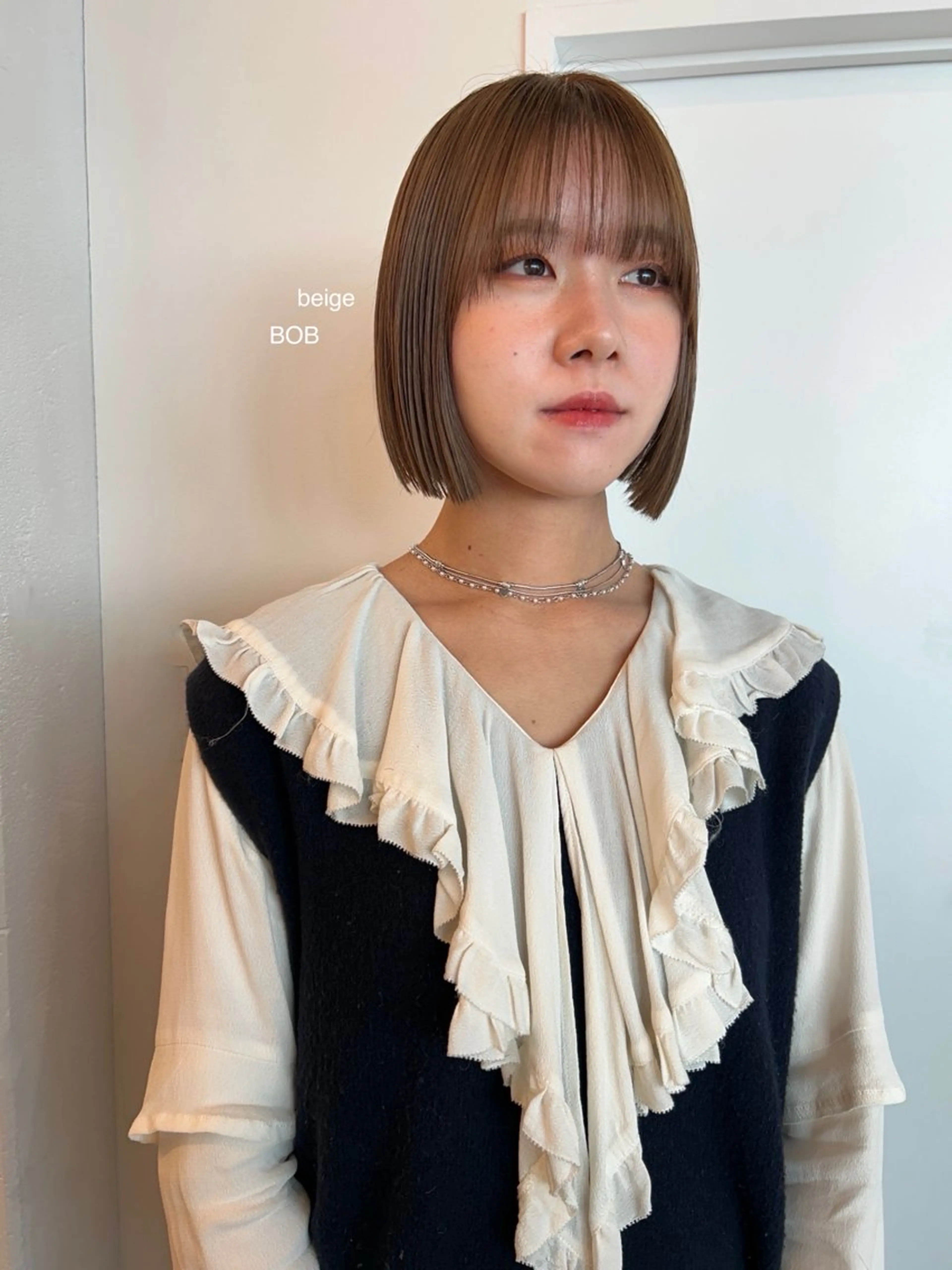 ショート レイヤーカット/ 透明感カラーmikuのヘアスタイル