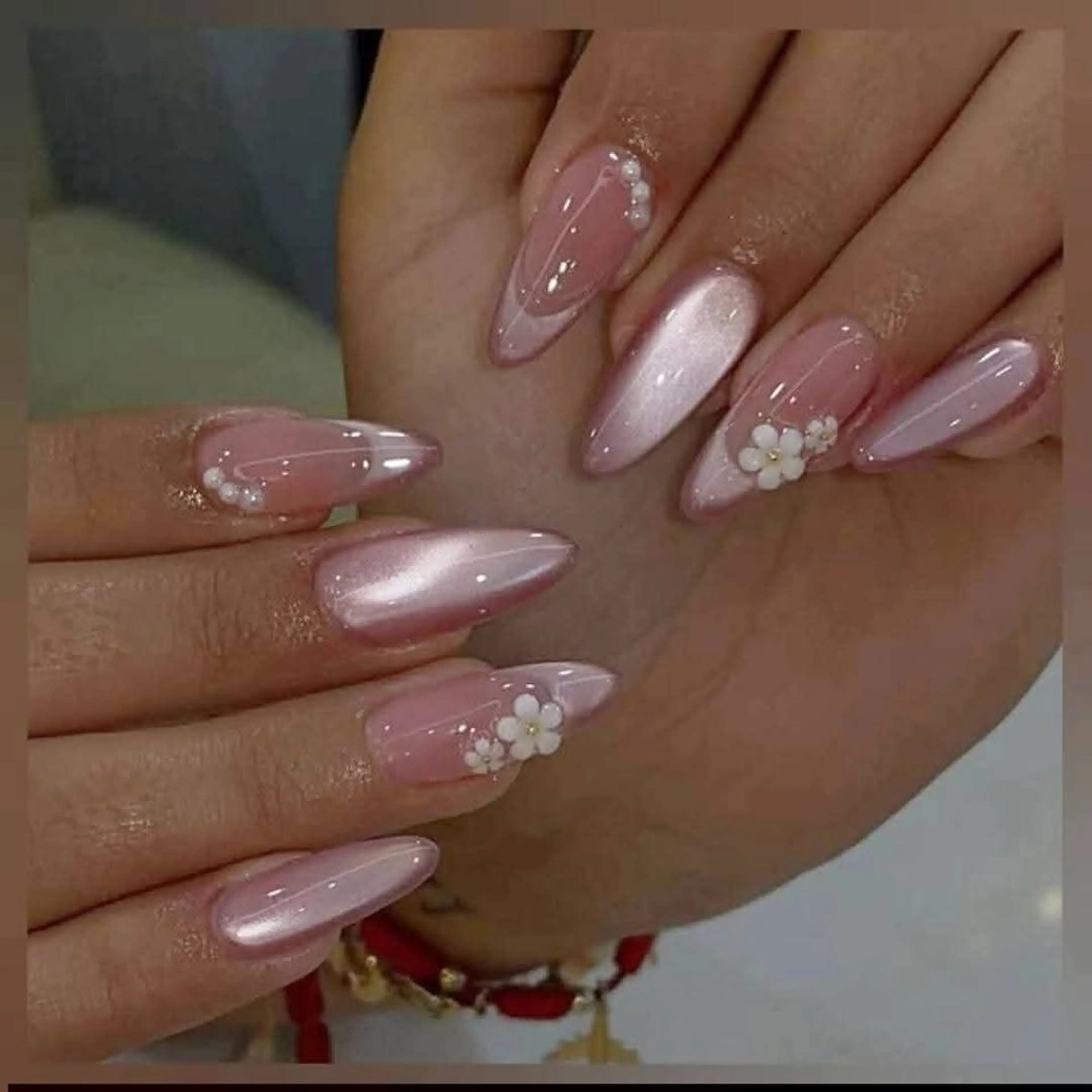 ネイル アートネイル 韓国ネイル マグネットネイル ワンホンネイル Hina KawaiiNailのネイルデザイン