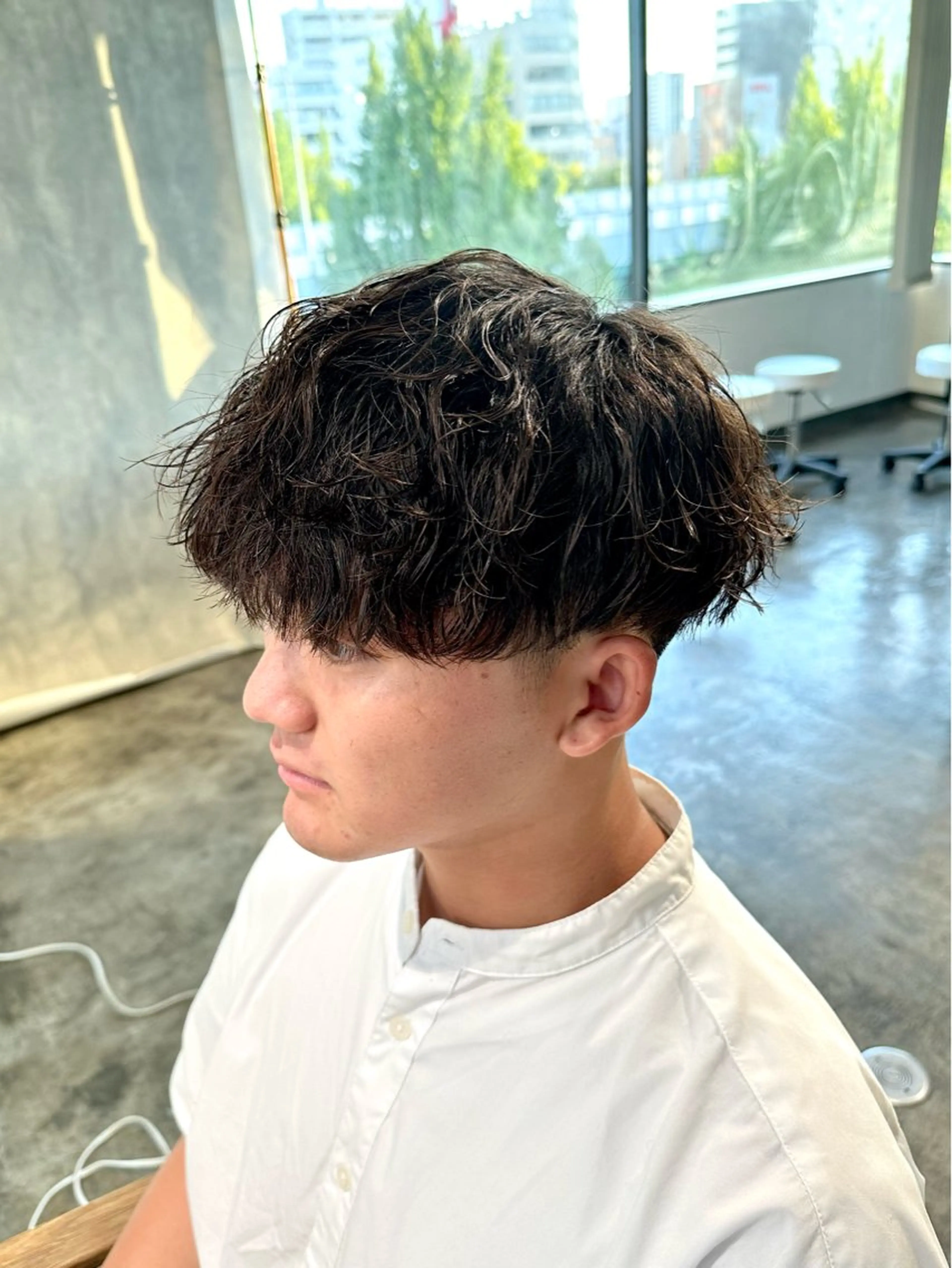 パーマ メンズ メンズパーマ 波巻きパーマ カット パーマ トリートメント 骨格補正施術/メンズ 専門美容師/YUYAのヘアスタイル